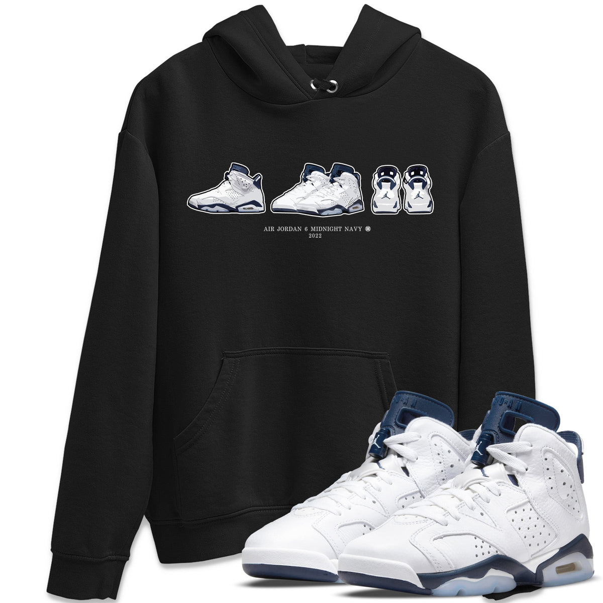 Jordan 6 Midnight Navy Sneaker Matching T-Shirt 6s Prelude Sneaker Tees Jordan 6 Midnight Navy Sneaker Release Tees Crew Neck Tees
