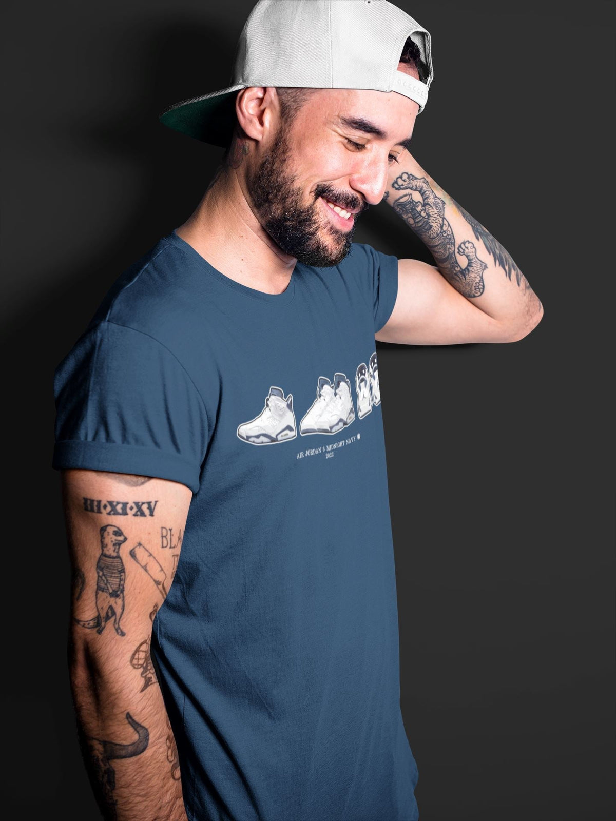 Jordan 6 Midnight Navy Sneaker Matching T-Shirt 6s Prelude Sneaker Tees Jordan 6 Midnight Navy Sneaker Release Tees Crew Neck Tees