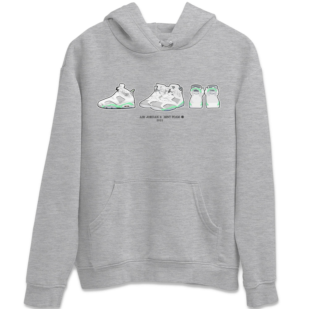 Jordan 6 Mint Foam Sneaker Matching T-Shirt 6s Prelude Sneaker Tees Jordan 6 Mint Foam Sneaker Release Tees Crew Neck Tees
