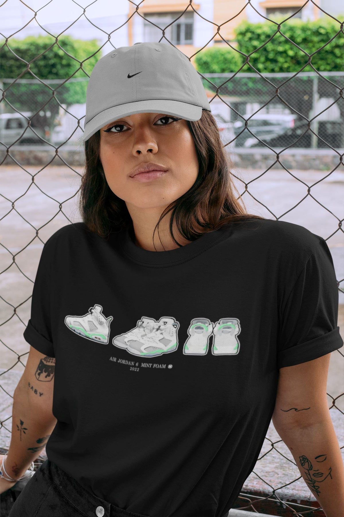 Jordan 6 Mint Foam Sneaker Matching T-Shirt 6s Prelude Sneaker Tees Jordan 6 Mint Foam Sneaker Release Tees Crew Neck Tees