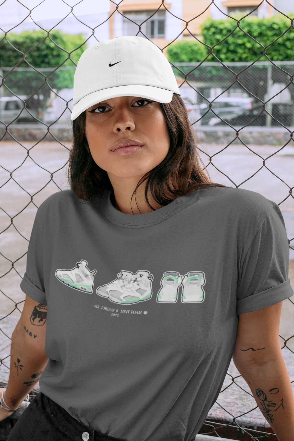 Jordan 6 Mint Foam Sneaker Matching T-Shirt 6s Prelude Sneaker Tees Jordan 6 Mint Foam Sneaker Release Tees Crew Neck Tees