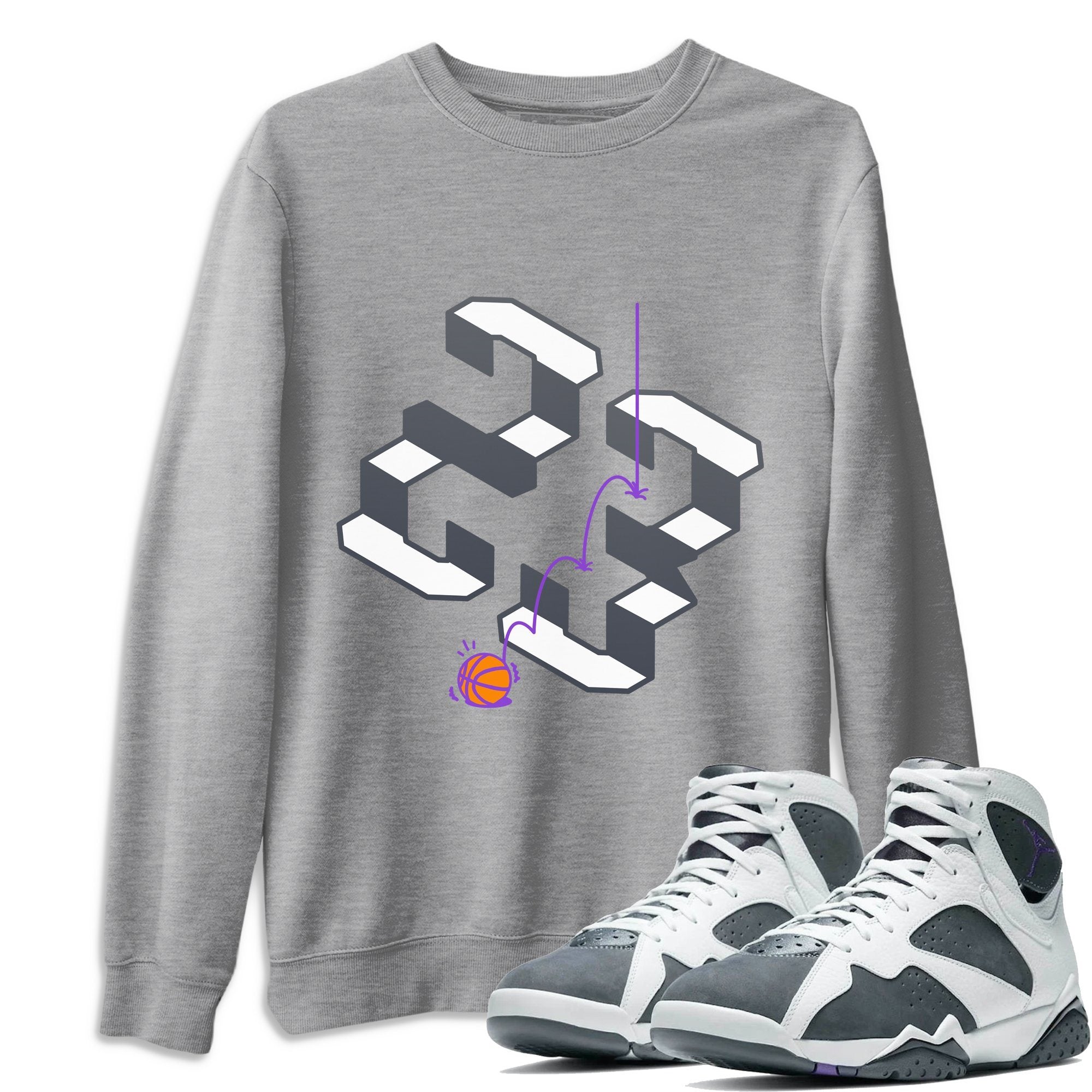 Jordan 7 Flint Shirt To Match Jordans Steps Sneaker Tees Jordan 7 Flint Drip Gear Zone Sneaker Matching Clothing Unisex Shirts