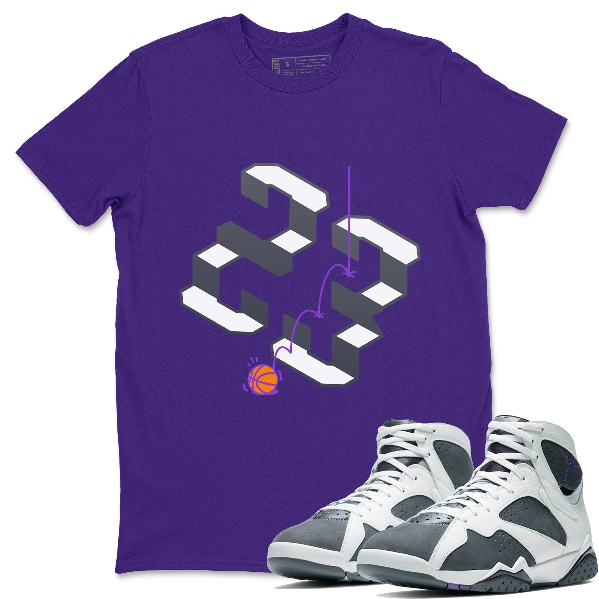 Jordan 7 Flint Shirt To Match Jordans Steps Sneaker Tees Jordan 7 Flint Drip Gear Zone Sneaker Matching Clothing Unisex Shirts