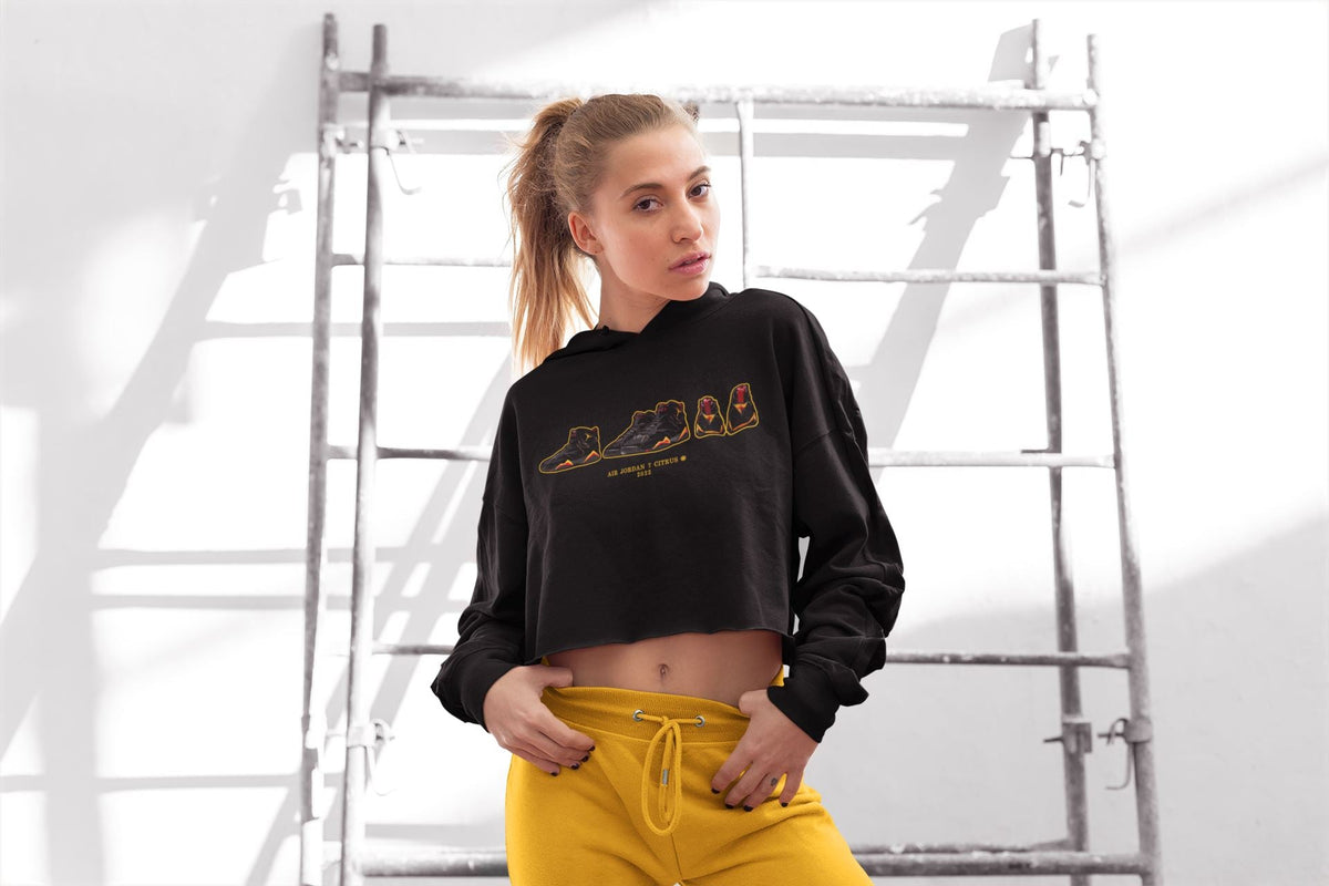 Jordan 7 Citrus Shirt To Match Jordans Air Jordan 7 Prelude Sneaker Tees Jordan 7 Citrus Drip Gear Zone Sneaker Matching Clothing Women's Shirts