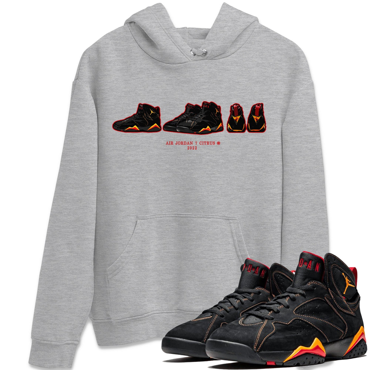 Jordan 7 Citrus Shirt To Match Jordans Air Jordan 7 Prelude Sneaker Tees Jordan 7 Citrus Drip Gear Zone Sneaker Matching Clothing Unisex Shirts