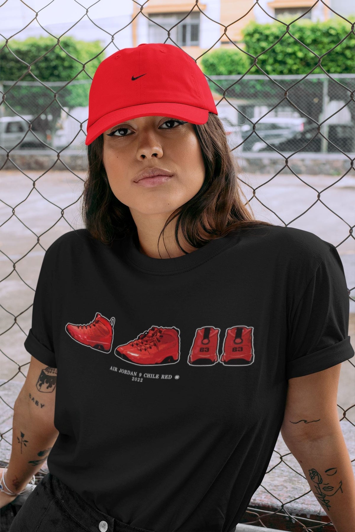 Jordan 9 Chile Red Shirt To Match Jordans Air Jordan 9 Prelude Sneaker Tees Jordan 9 Chile Red Drip Gear Zone Sneaker Matching Clothing Unisex Shirts