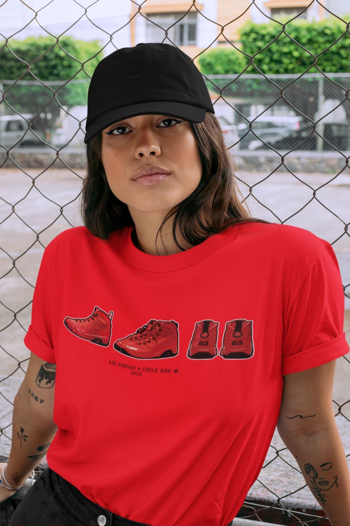 Jordan 9 Chile Red Shirt To Match Jordans Air Jordan 9 Prelude Sneaker Tees Jordan 9 Chile Red Drip Gear Zone Sneaker Matching Clothing Unisex Shirts