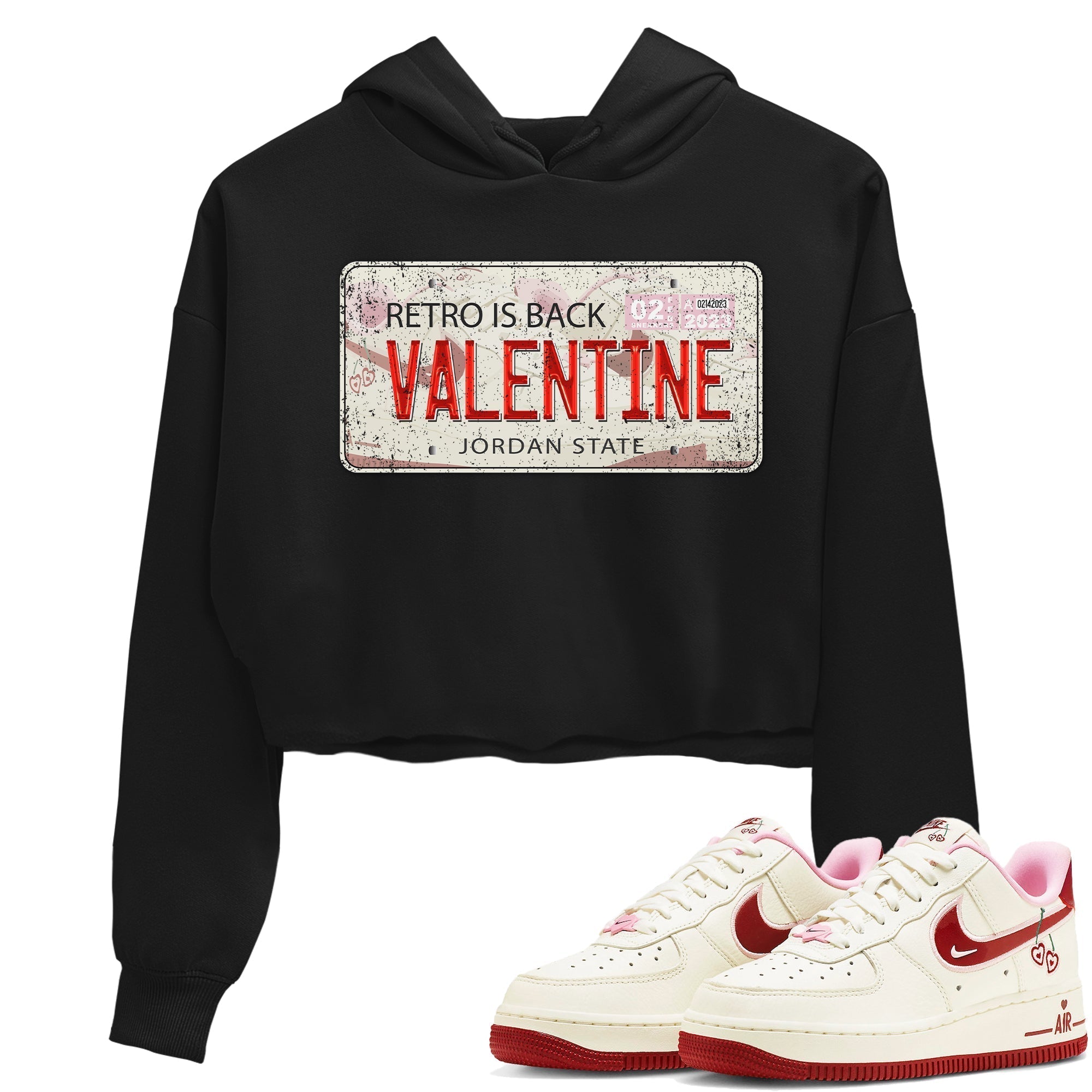 Air Force 1 Valentines Day Sneaker Match Tees Jordan Plate Sneaker Tees Air Force 1 Valentines Day Jordan to match sneaker T-Shirt Women's Shirts