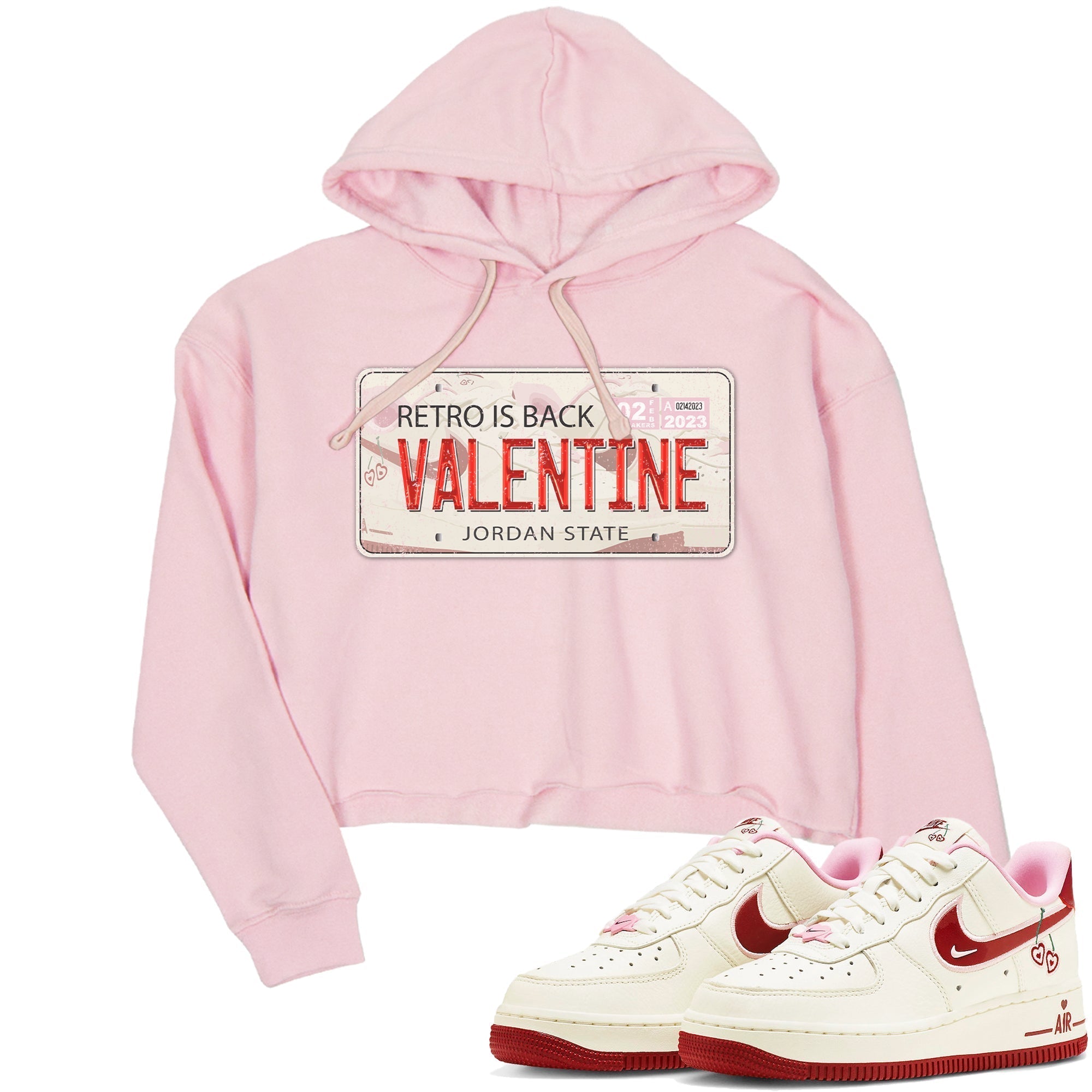 Air Force 1 Valentines Day Sneaker Match Tees Jordan Plate Sneaker Tees Air Force 1 Valentines Day Jordan to match sneaker T-Shirt Women's Shirts