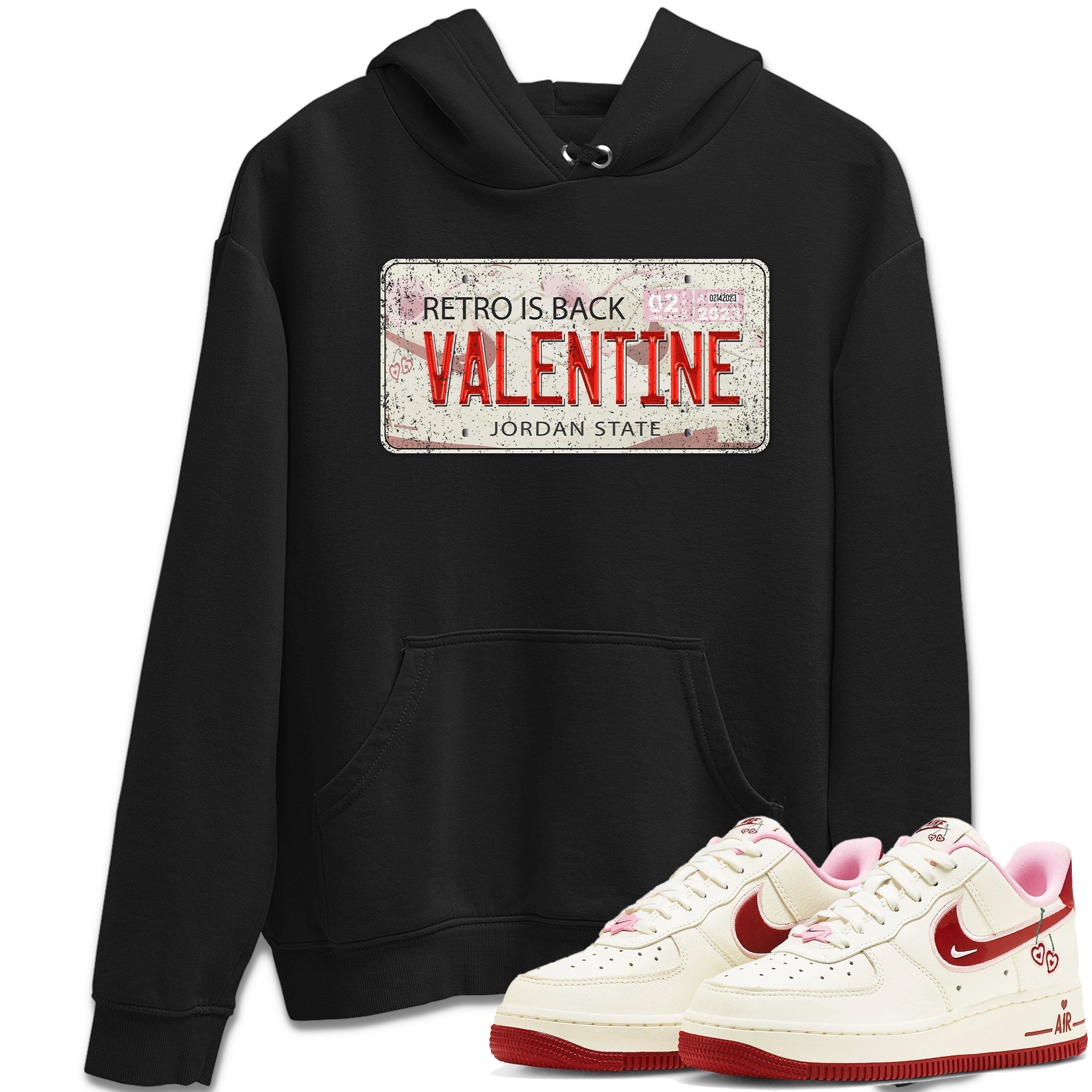 Air Force 1 Valentines Day Sneaker Match Tees Jordan Plate Sneaker Tees Air Force 1 Valentines Day Jordan to match sneaker T-Shirt Crew Neck Shirts