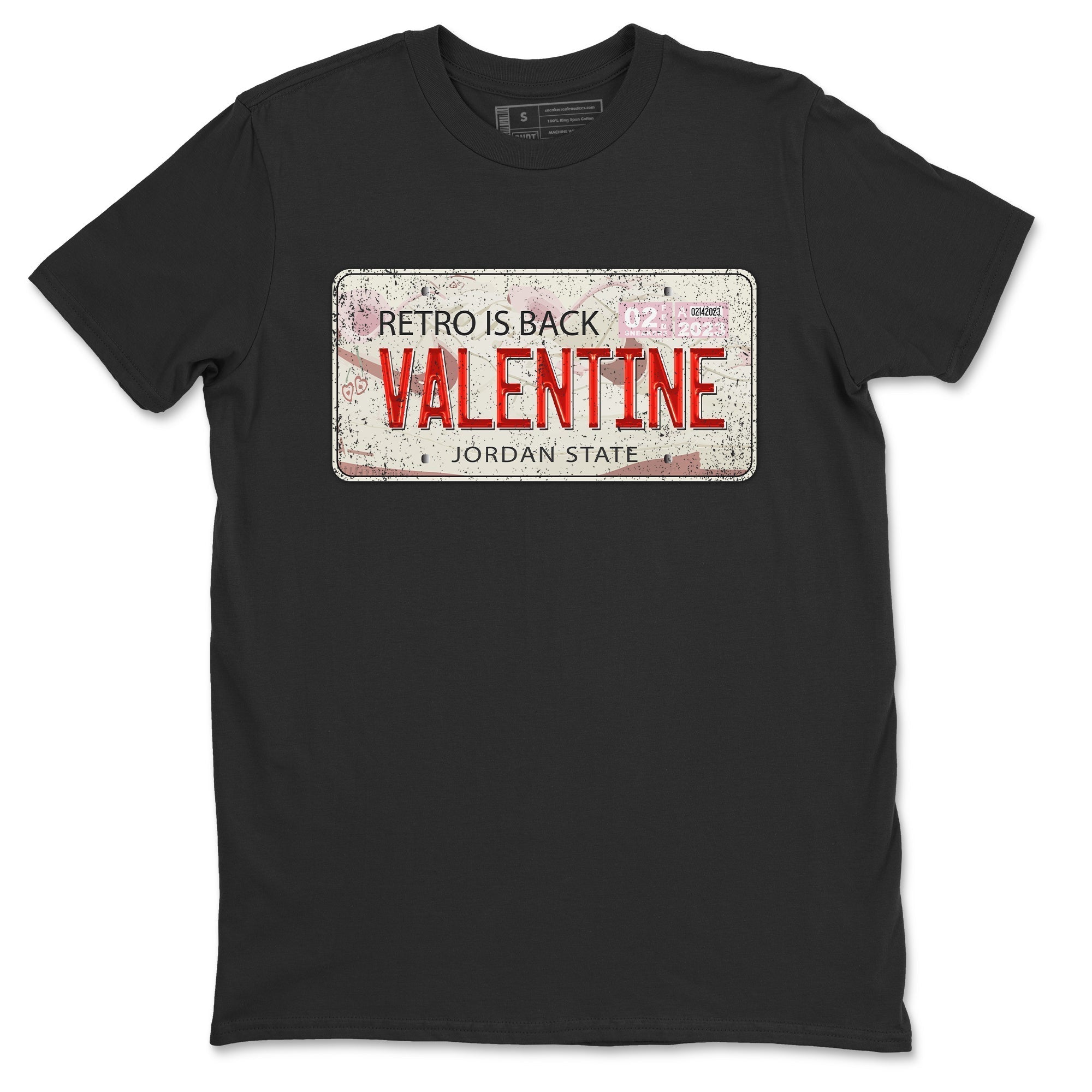 Air Force 1 Valentines Day Sneaker Match Tees Jordan Plate Sneaker Tees Air Force 1 Valentines Day Jordan to match sneaker T-Shirt Crew Neck Shirts