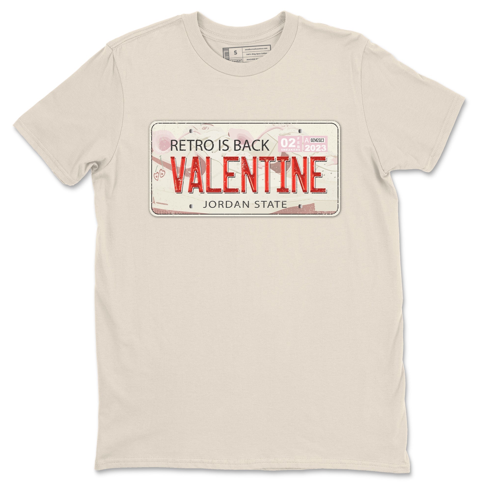 Air Force 1 Valentines Day Sneaker Match Tees Jordan Plate Sneaker Tees Air Force 1 Valentines Day Jordan to match sneaker T-Shirt Crew Neck Shirts