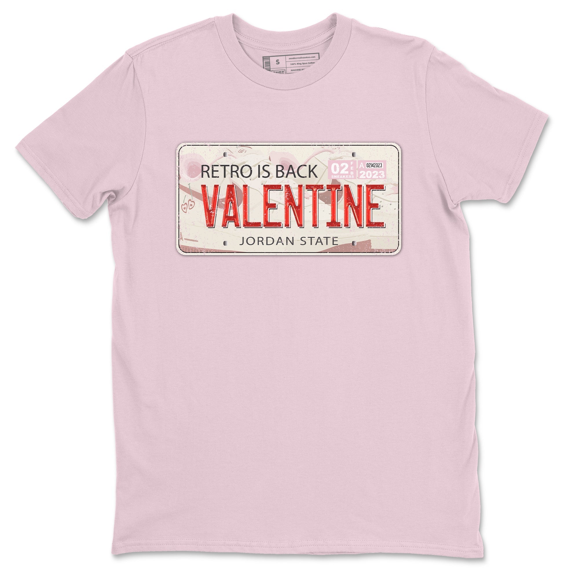 Air Force 1 Valentines Day Sneaker Match Tees Jordan Plate Sneaker Tees Air Force 1 Valentines Day Jordan to match sneaker T-Shirt Crew Neck Shirts