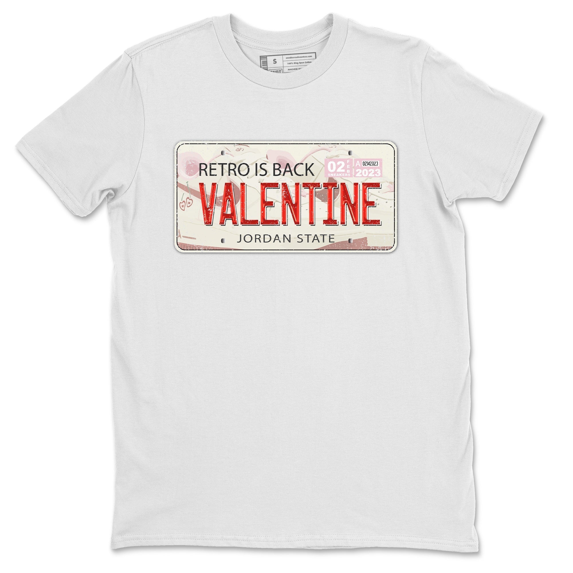 Air Force 1 Valentines Day Sneaker Match Tees Jordan Plate Sneaker Tees Air Force 1 Valentines Day Jordan to match sneaker T-Shirt Crew Neck Shirts