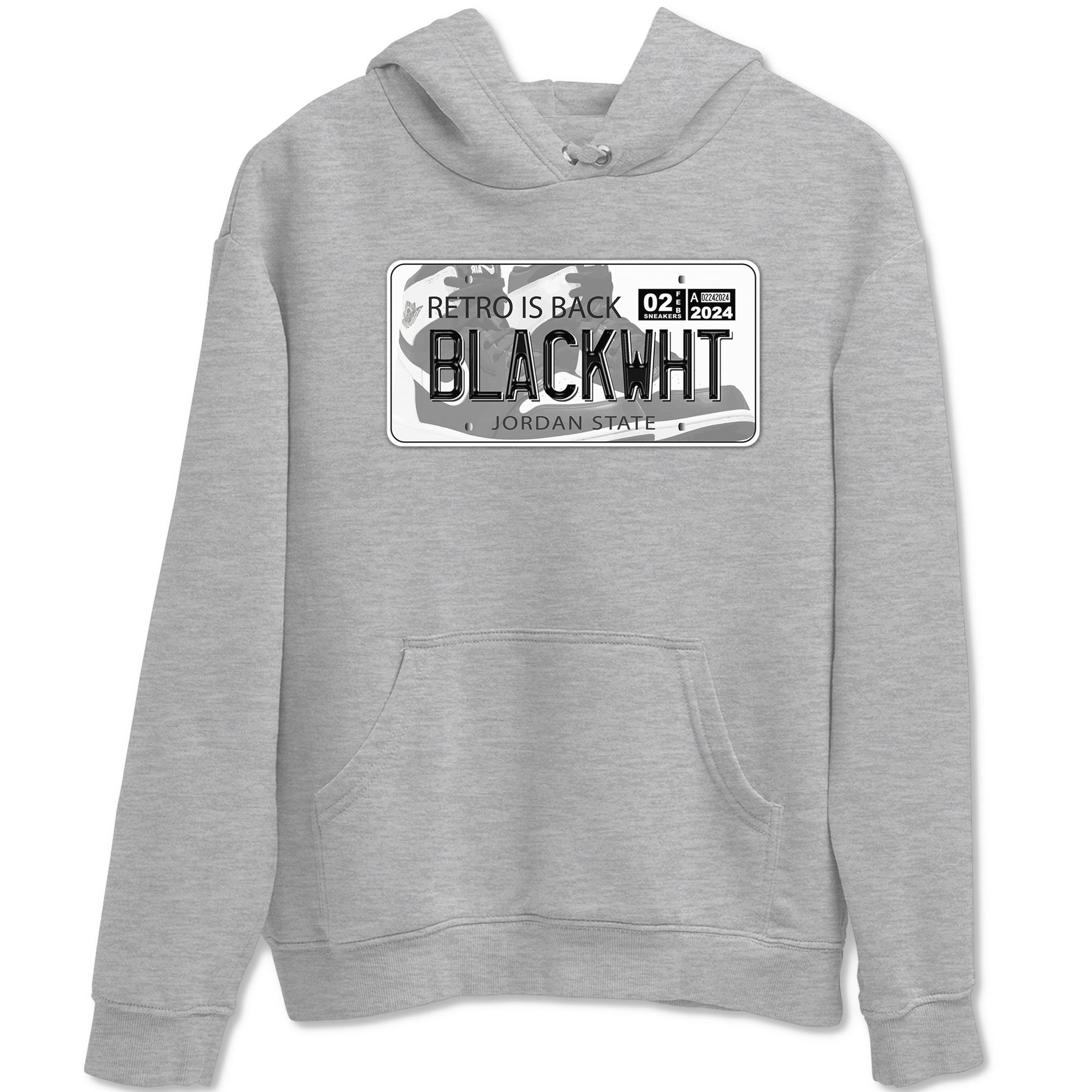 1s Black White shirt to match jordans Jordan Plate sneaker tees Air Jordan 1 Black White Drip Gear Zone unisex cotton Heather Grey 2 crew neck shirt