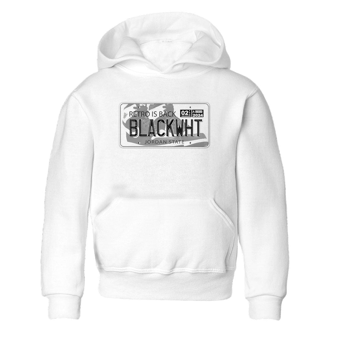 1s Black White shirt to match jordans Jordan Plate sneaker tees Air Jordan 1 Black White Drip Gear Zone baby toddler White 2 cotton Shirt