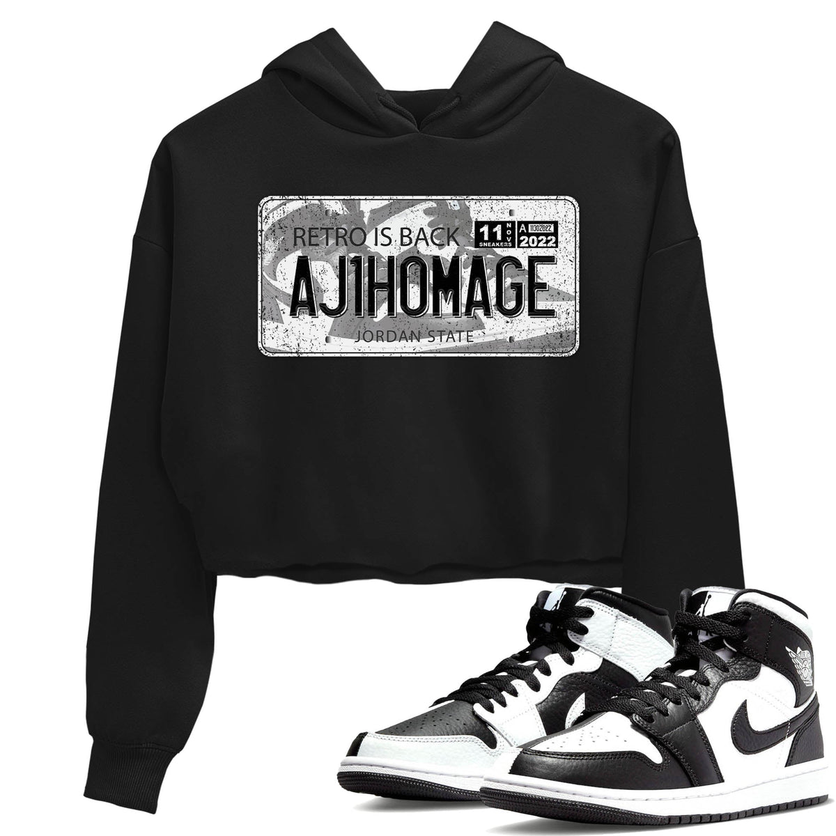 Jordan 1 Homage Sneaker Matching T-Shirt Jordan Plate Sneaker Tees Jordan 1 Homage Sneaker Release Tees Women's Shirts