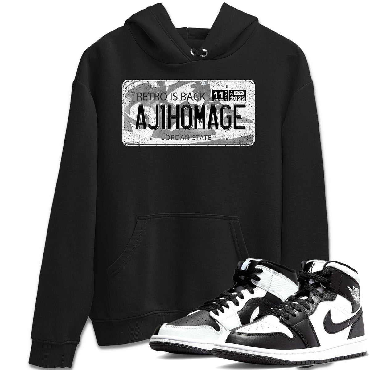 Jordan 1 Homage Sneaker Matching T-Shirt Jordan Plate Sneaker Tees Jordan 1 Homage Sneaker Release Tees Crew Neck Tees