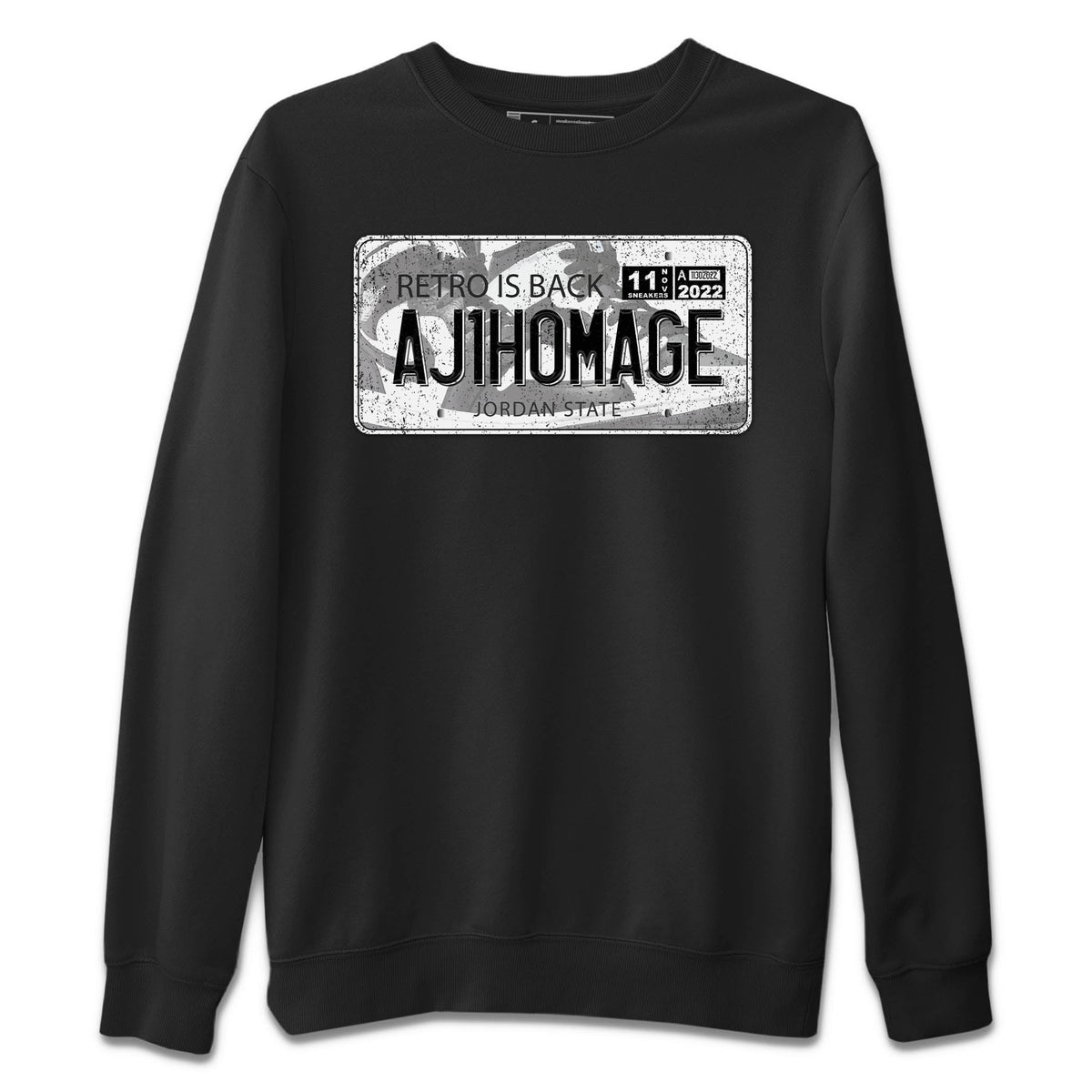 Jordan 1 Homage Sneaker Matching T-Shirt Jordan Plate Sneaker Tees Jordan 1 Homage Sneaker Release Tees Crew Neck Tees