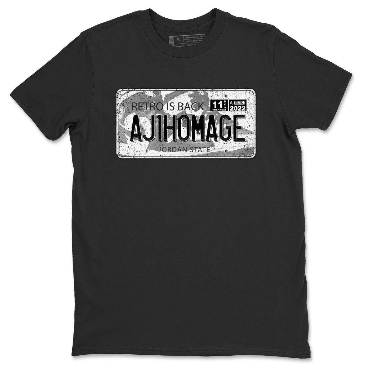 Jordan 1 Homage Sneaker Matching T-Shirt Jordan Plate Sneaker Tees Jordan 1 Homage Sneaker Release Tees Crew Neck Tees