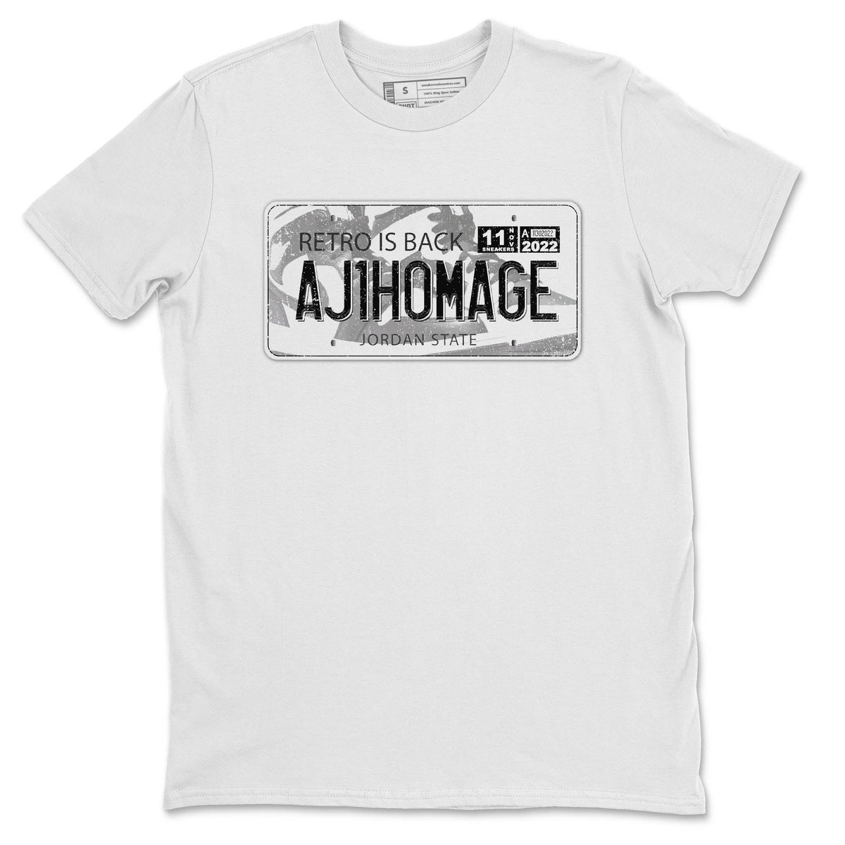 Jordan 1 Homage Sneaker Matching T-Shirt Jordan Plate Sneaker Tees Jordan 1 Homage Sneaker Release Tees Crew Neck Tees