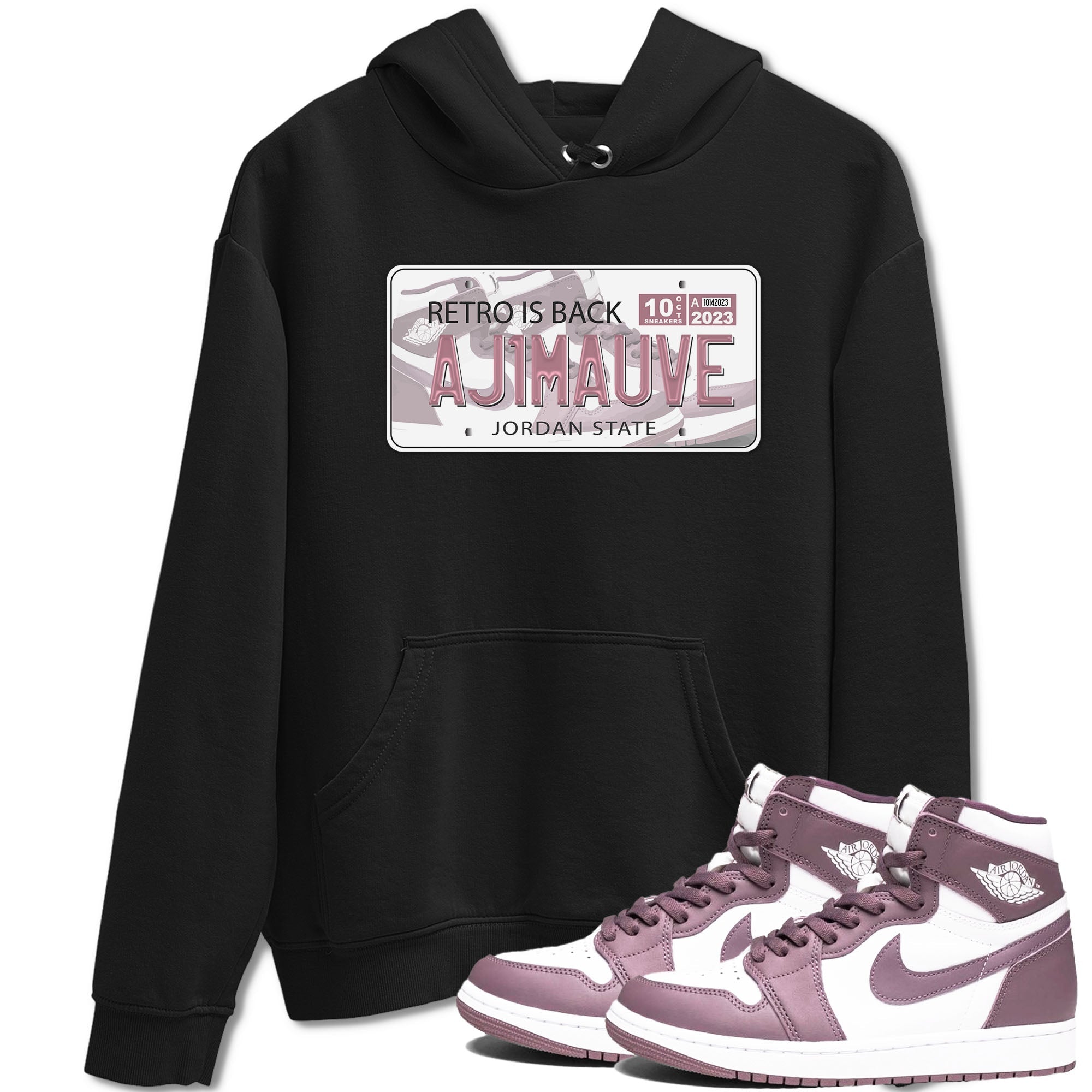 Air Jordan 1 Mauve shirt to match jordans Jordan Plate sneaker tees AJ1 Mauve Drip Gear Zone Sneaker Matching Clothing Brand Unisex Sneaker Tee Black 1 T-Shirt