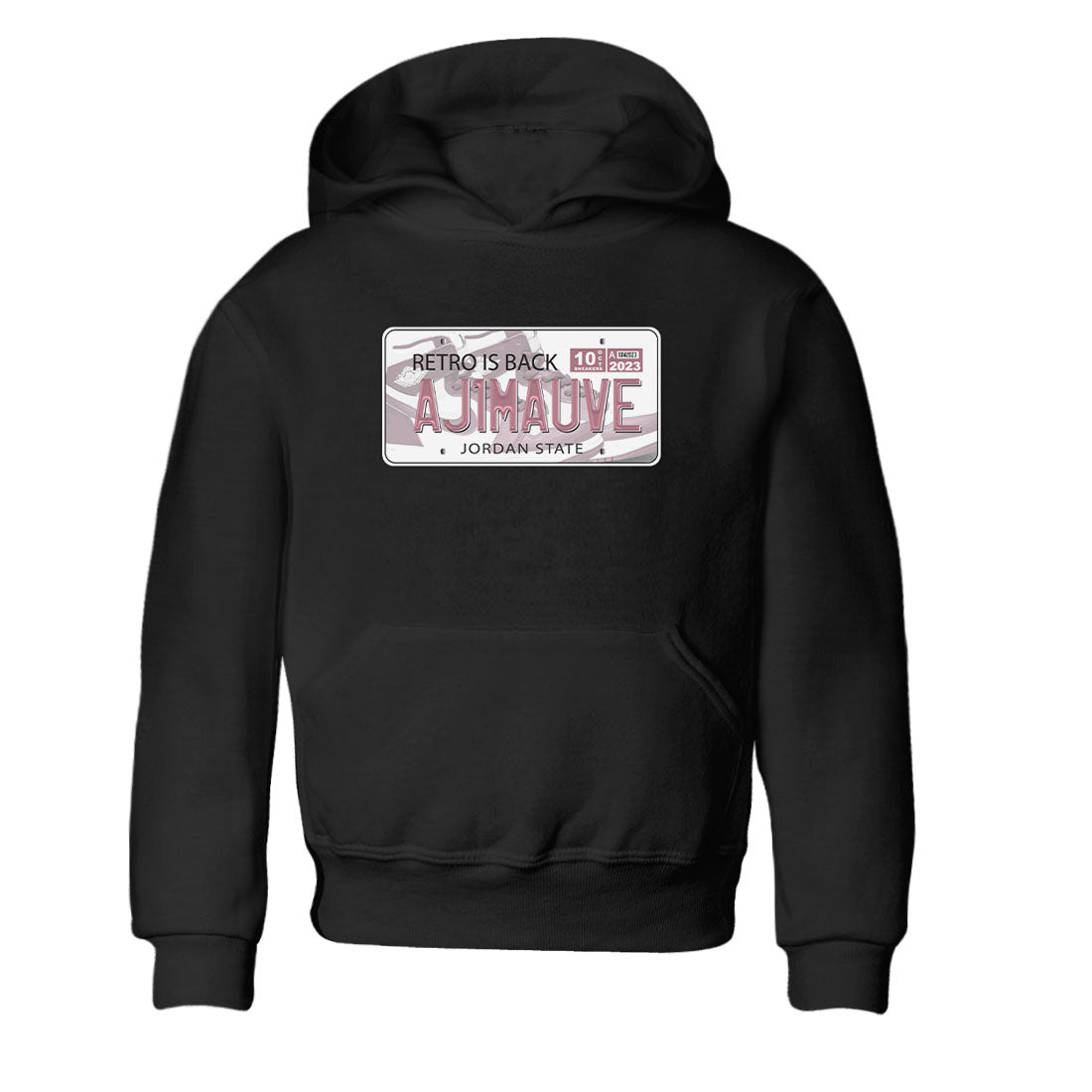 Air Jordan 1 Mauve shirt to match jordans Jordan Plate sneaker tees AJ1 Mauve Drip Gear Zone Sneaker Matching Clothing Brand Baby Toddler Black 2 T-Shirt
