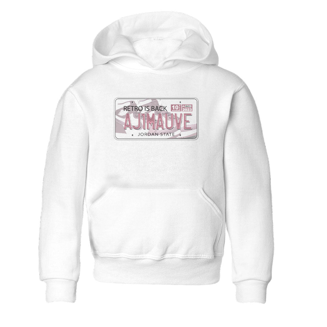Air Jordan 1 Mauve shirt to match jordans Jordan Plate sneaker tees AJ1 Mauve Drip Gear Zone Sneaker Matching Clothing Brand Baby Toddler White 2 T-Shirt