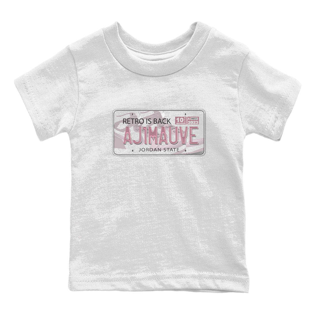 Air Jordan 1 Mauve shirt to match jordans Jordan Plate sneaker tees AJ1 Mauve Drip Gear Zone Sneaker Matching Clothing Brand Baby Toddler White 2 T-Shirt