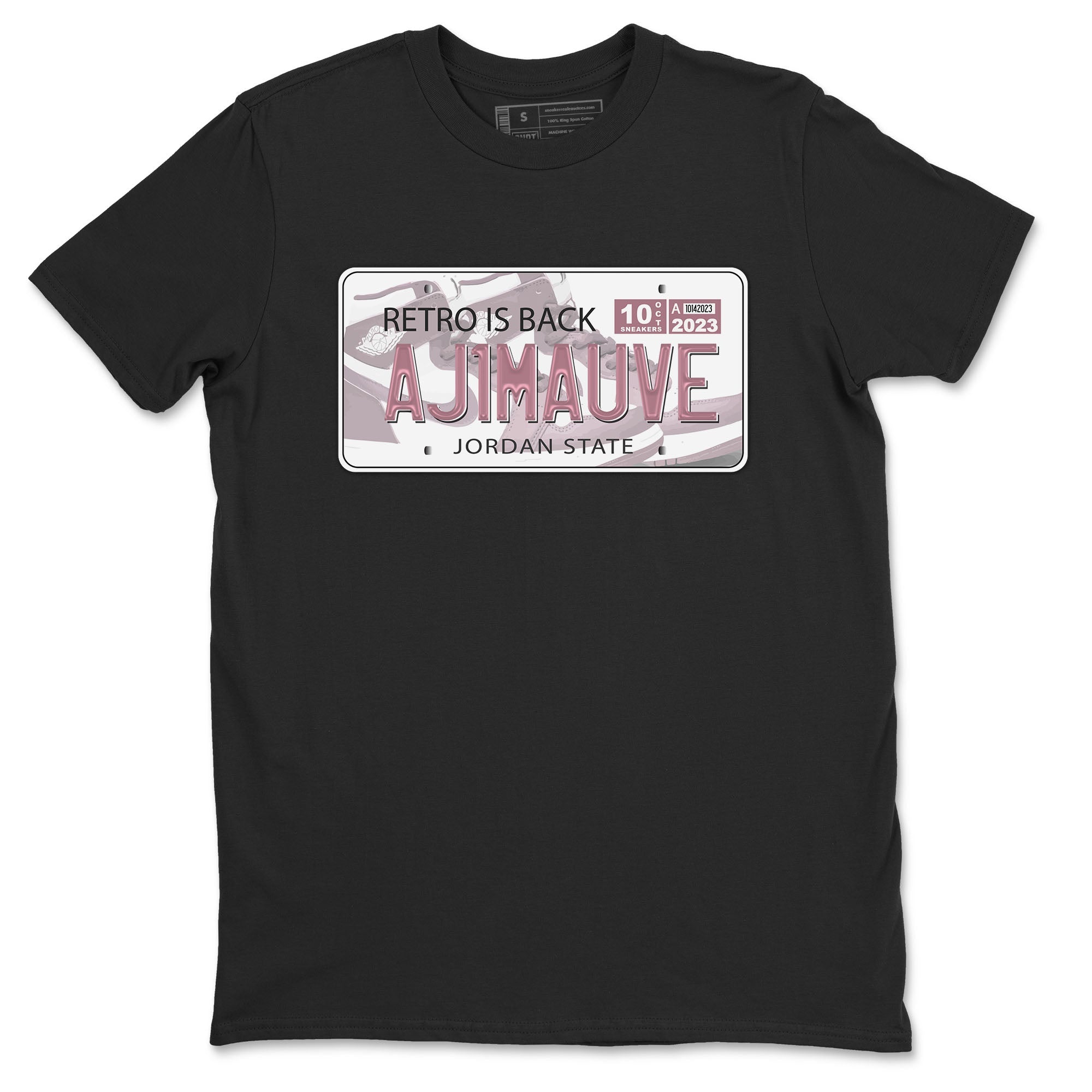 Air Jordan 1 Mauve shirt to match jordans Jordan Plate sneaker tees AJ1 Mauve Drip Gear Zone Sneaker Matching Clothing Brand Unisex Sneaker Tee Black 2 T-Shirt
