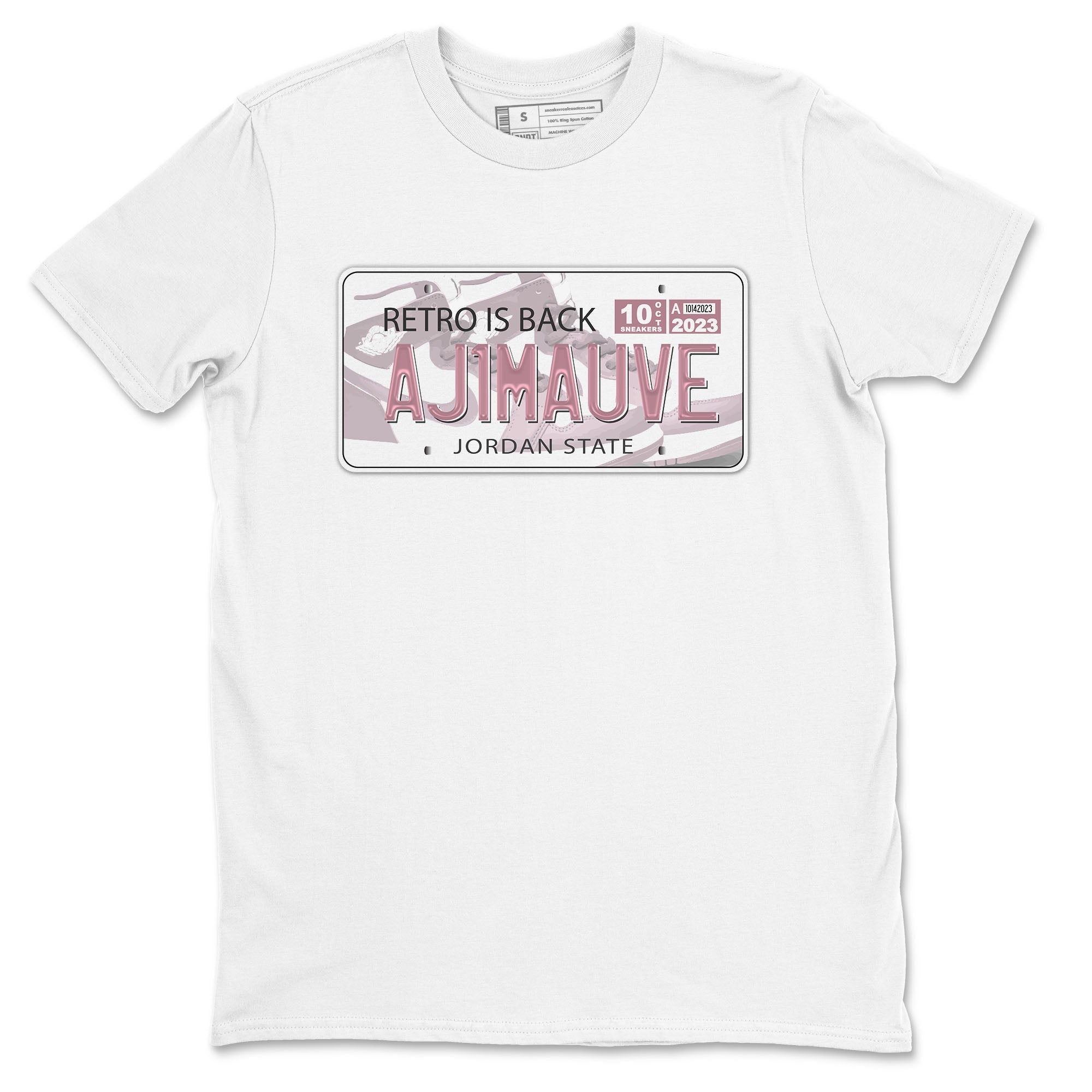 Air Jordan 1 Mauve shirt to match jordans Jordan Plate sneaker tees AJ1 Mauve Drip Gear Zone Sneaker Matching Clothing Brand Unisex Sneaker Tee White 2 T-Shirt