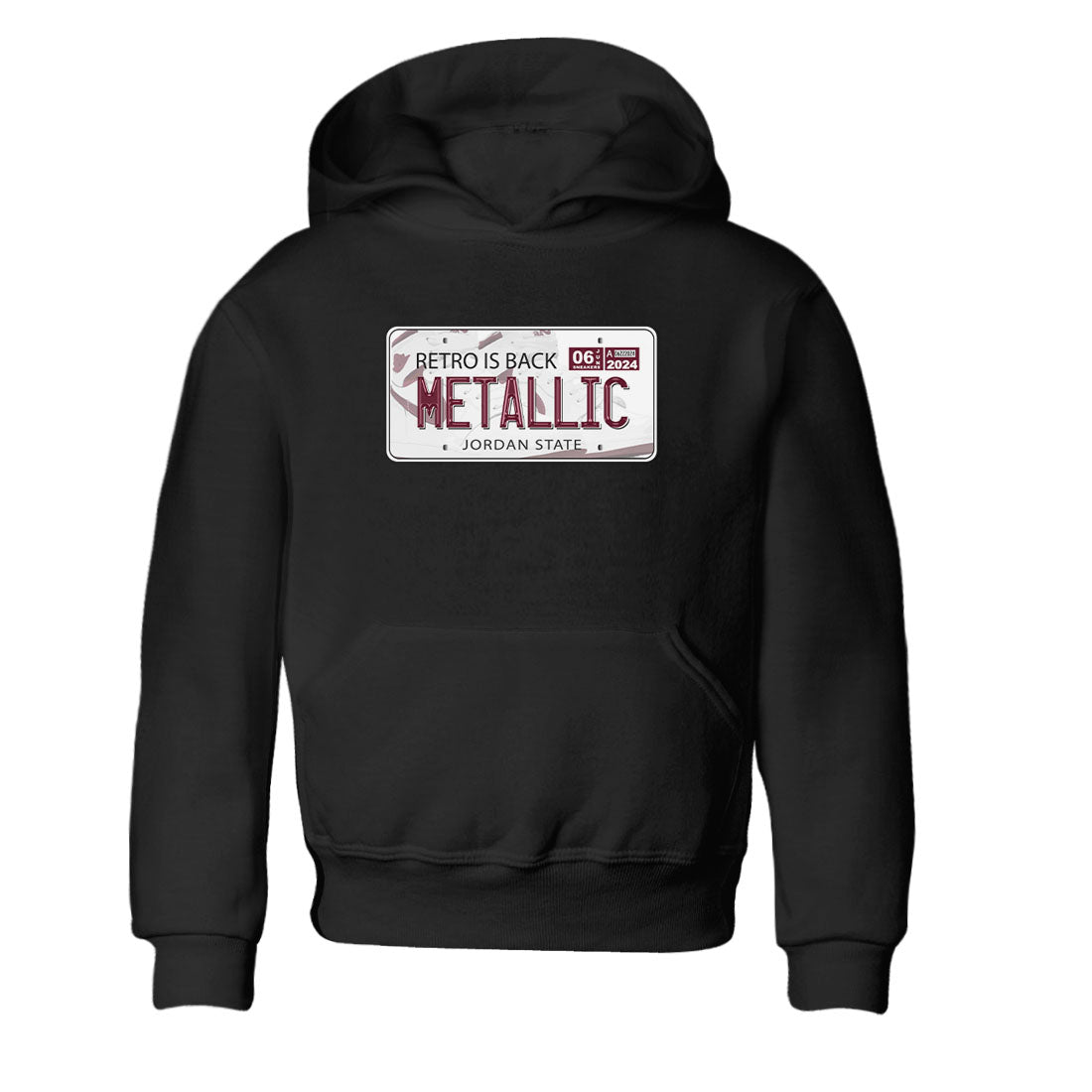 AJ1 Metalic Burgundy shirt to match jordans Jordan Plate sneaker tees Air Jordan 1 Metalic Burgundy Drip Gear Zone baby toddler Black 2 cotton Shirt