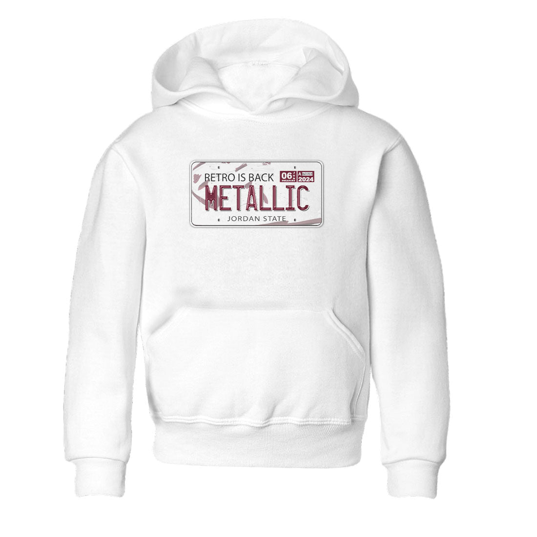 AJ1 Metalic Burgundy shirt to match jordans Jordan Plate sneaker tees Air Jordan 1 Metalic Burgundy Drip Gear Zone baby toddler White 2 cotton Shirt