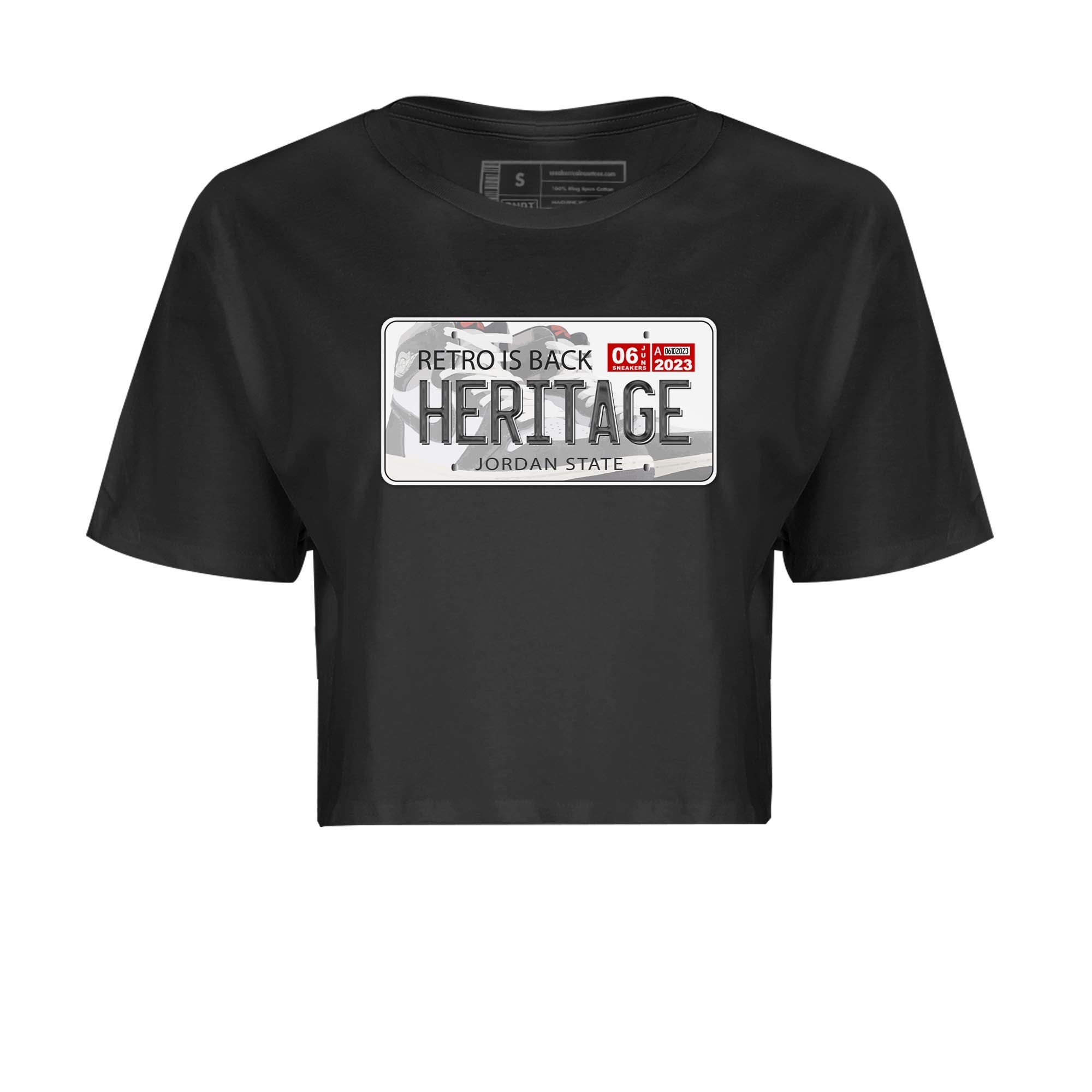 1s High OG Washed Heritage Sneaker Match Tees Jordan Plate Streetwear Sneaker Shirt Air Jordan 1 Washed Heritage Sneaker Release Tees Women's Shirts Black 2