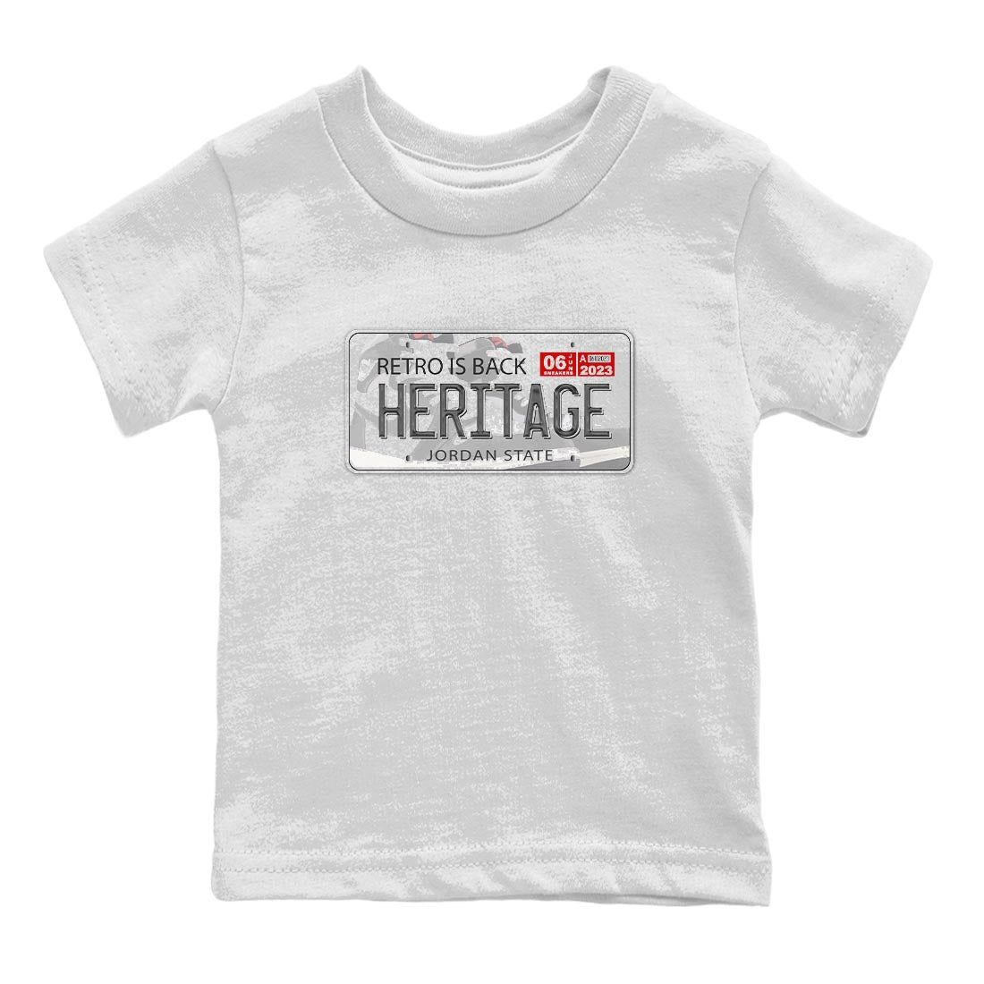 1s High OG Washed Heritage Sneaker Match Tees Jordan Plate Streetwear Sneaker Shirt Air Jordan 1 Washed Heritage Sneaker Release Tees Kids Shirts White 2