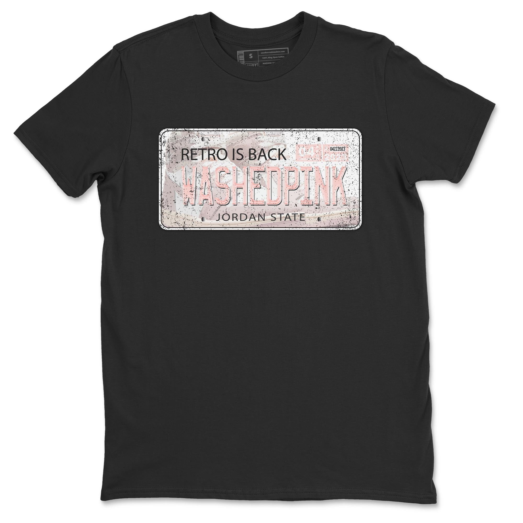 Air Jordan 1 Washed Pink Sneaker Match Tees Jordan Plate Streetwear Sneaker Shirt AJ1 Washed Pink Sneaker Release Tees Unisex Shirts Black 2