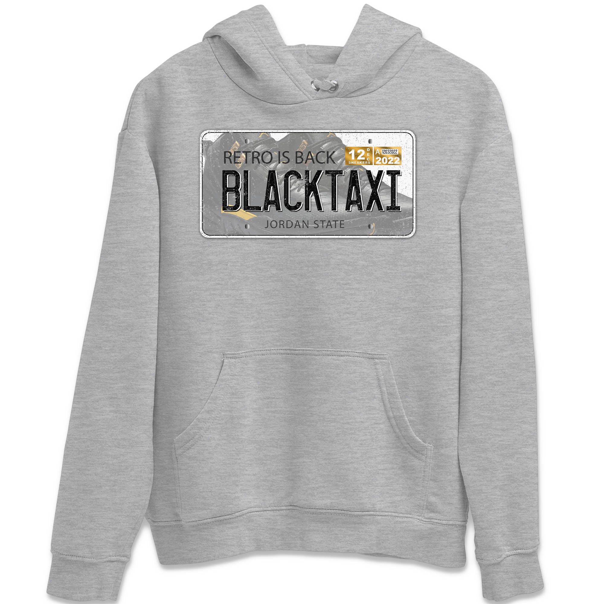 Jordan 12 Black Taxi Sneaker Matching T-Shirt Jordan Plate Sneaker Tees Jordan 12 Black Taxi Sneaker Release Tees Crew Neck Tees