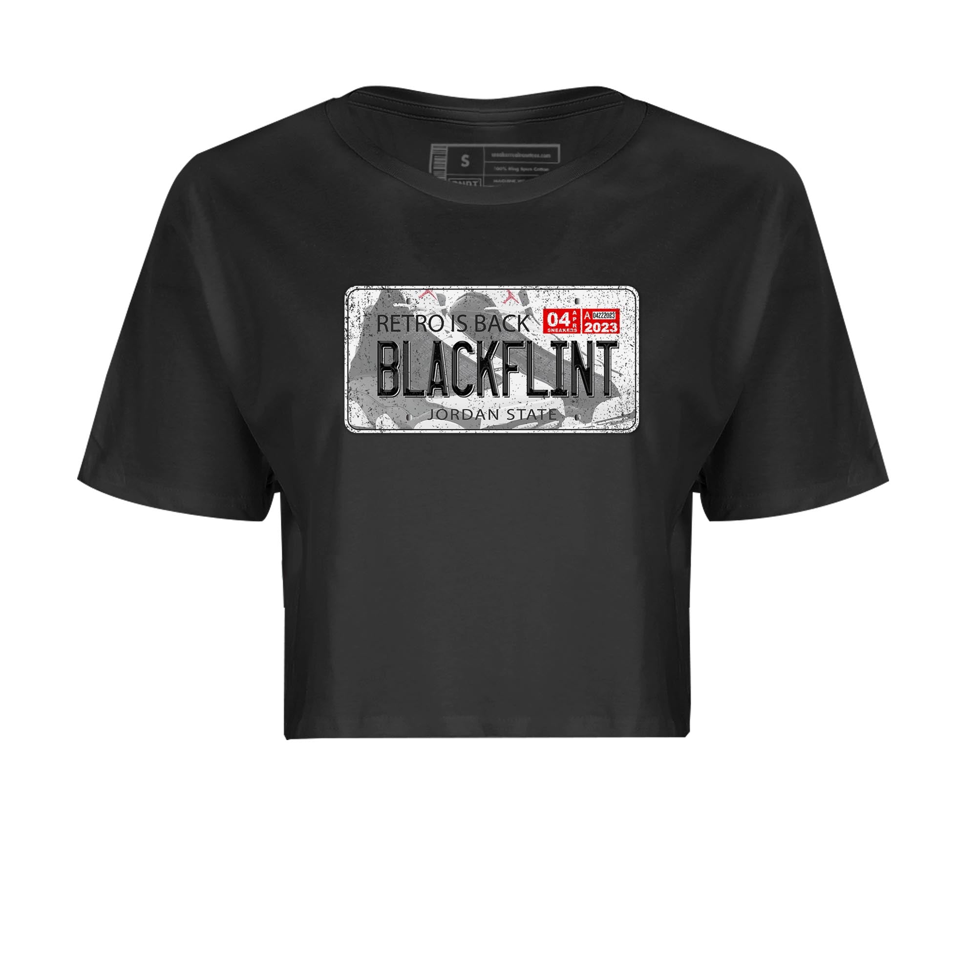 Air Jordan 13 Black Flint Sneaker Match Tees Jordan Plate Streetwear Sneaker Shirt AJ 13s Black Flint Sneaker Release Tees Women's Shirts Black 2
