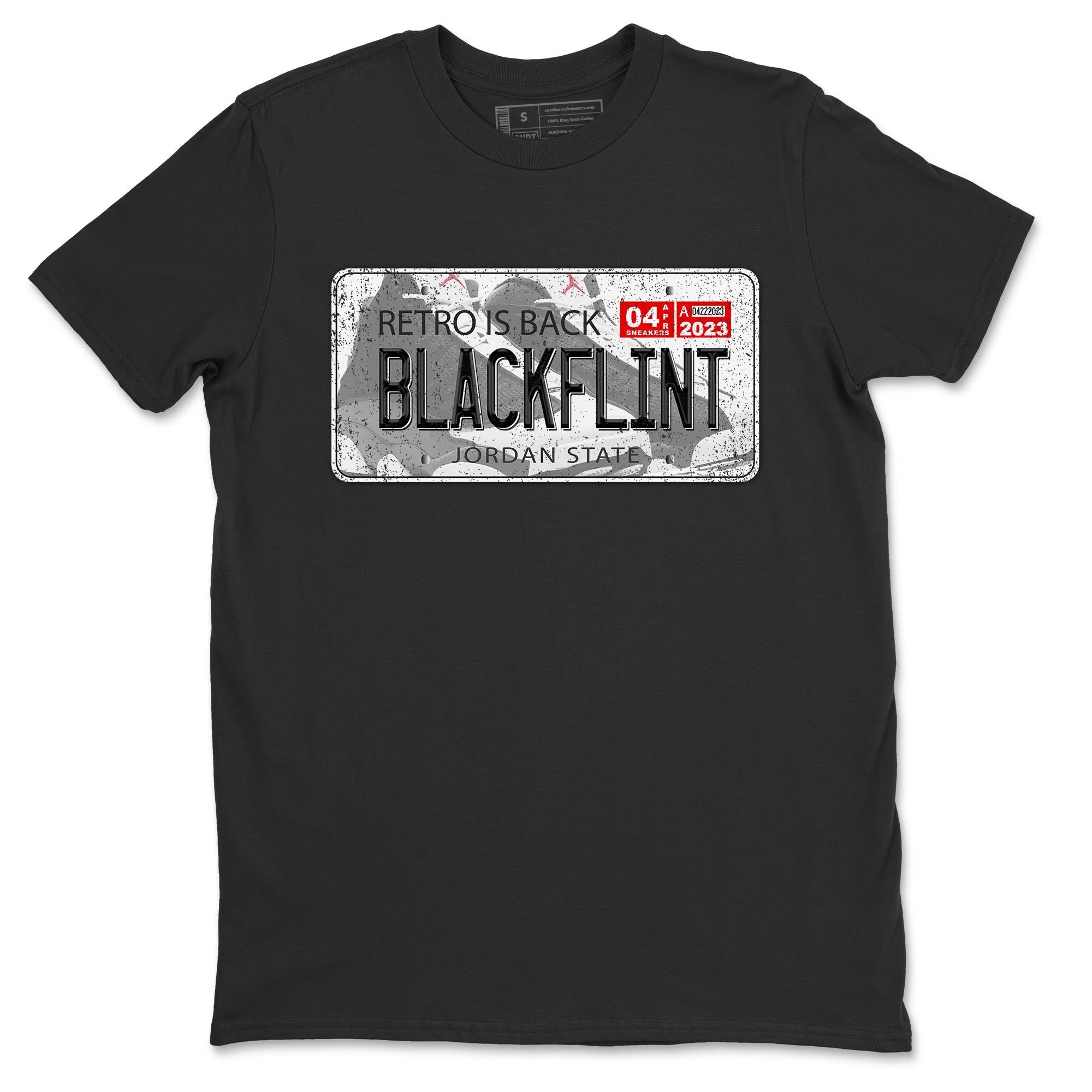 Air Jordan 13 Black Flint Sneaker Match Tees Jordan Plate Streetwear Sneaker Shirt AJ 13s Black Flint Sneaker Release Tees Unisex Shirts Black 2