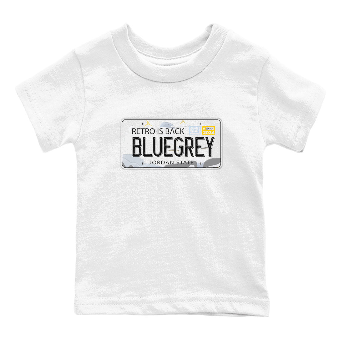13s Blue Grey shirt to match jordans Jordan Plate sneaker tees Air Jordan 13 Blue Grey Drip Gear Zone baby toddler White 2 cotton Shirt