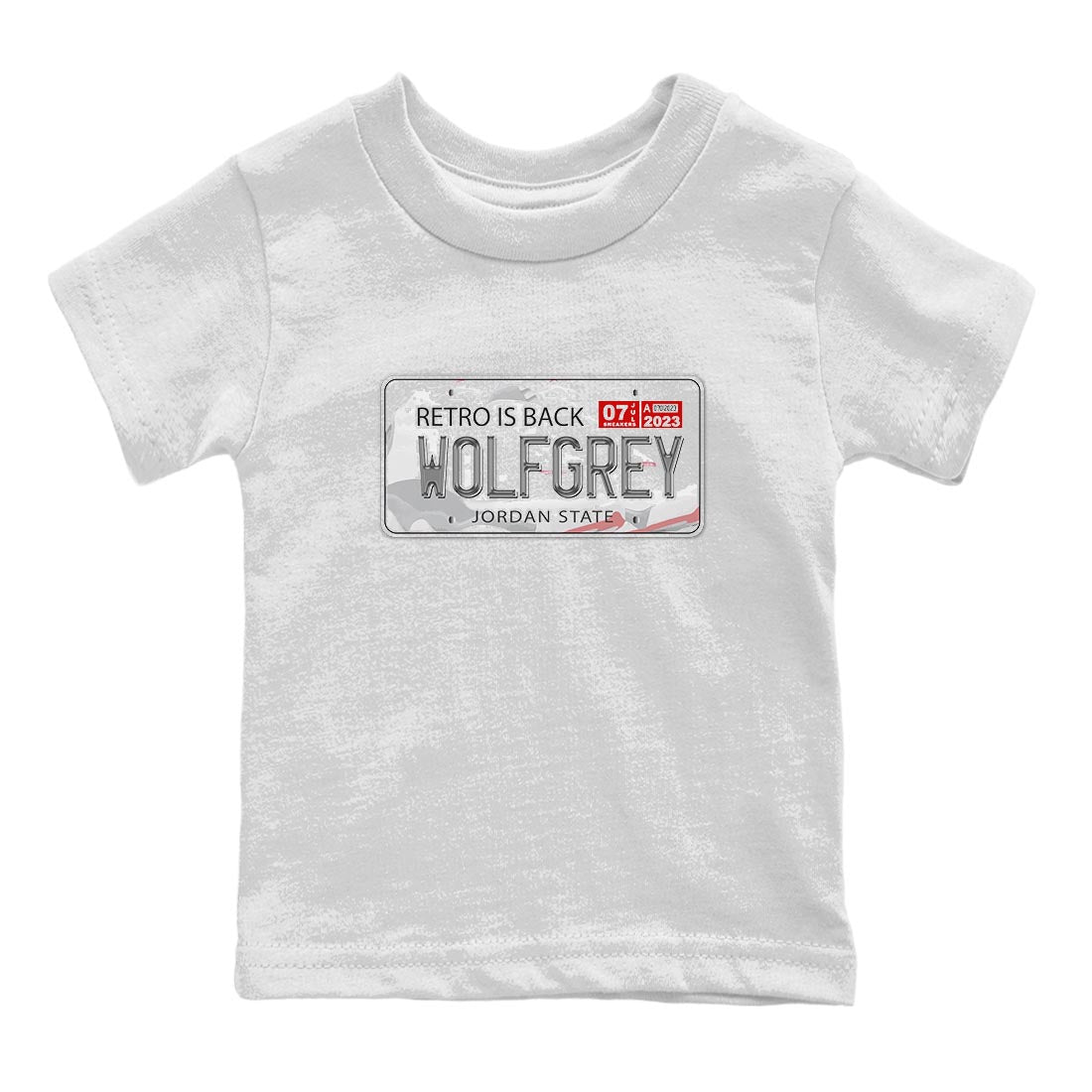 AJ13 Wolf Grey Sneaker Match Tees Jordan Plate Streetwear Sneaker Shirt Air Jordan 13 Wolf Grey Drip Gear Zone Sneaker Matching Clothing Kids Shirts White 2