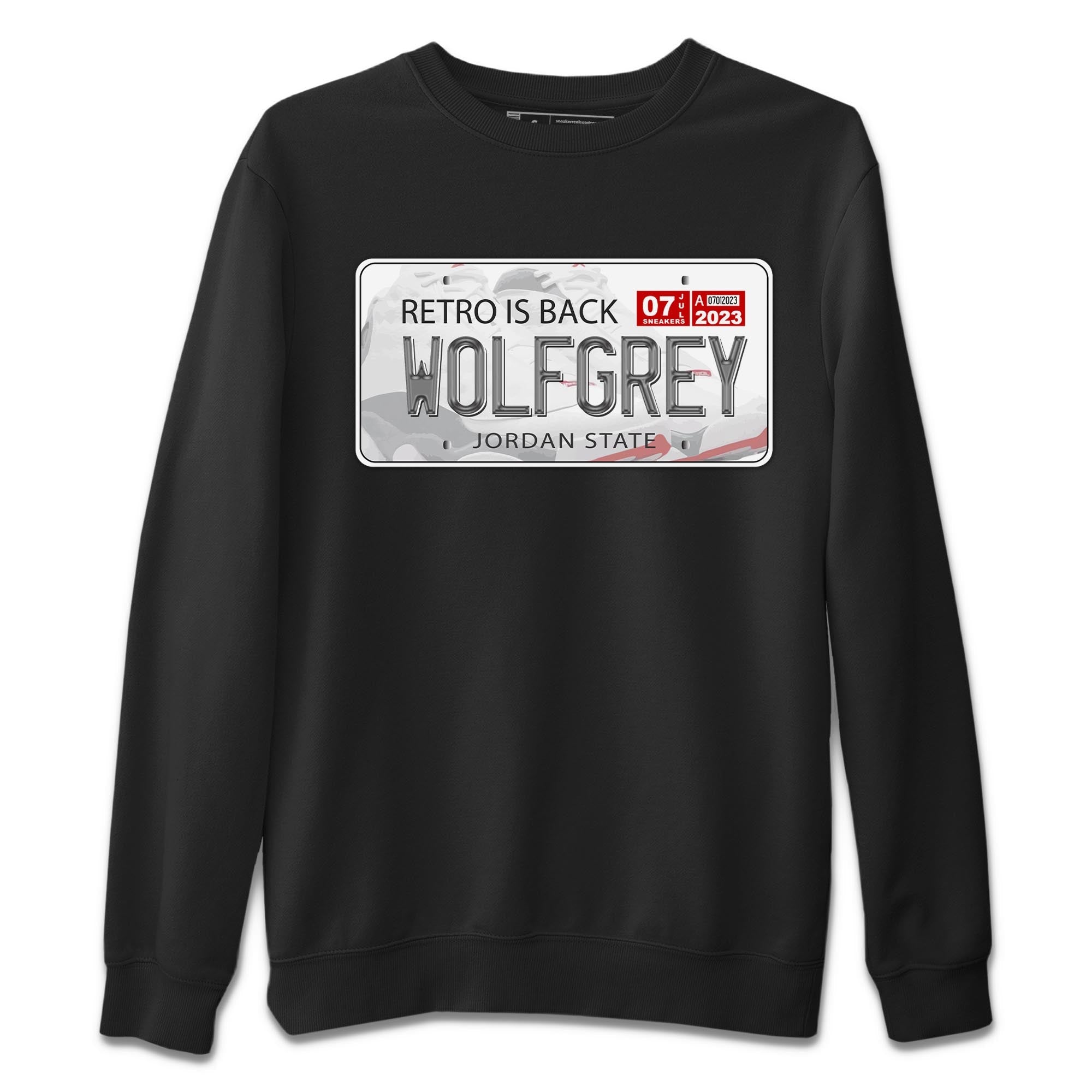 AJ13 Wolf Grey Sneaker Match Tees Jordan Plate Streetwear Sneaker Shirt Air Jordan 13 Wolf Grey Drip Gear Zone Sneaker Matching Clothing Unisex Shirts Black 2