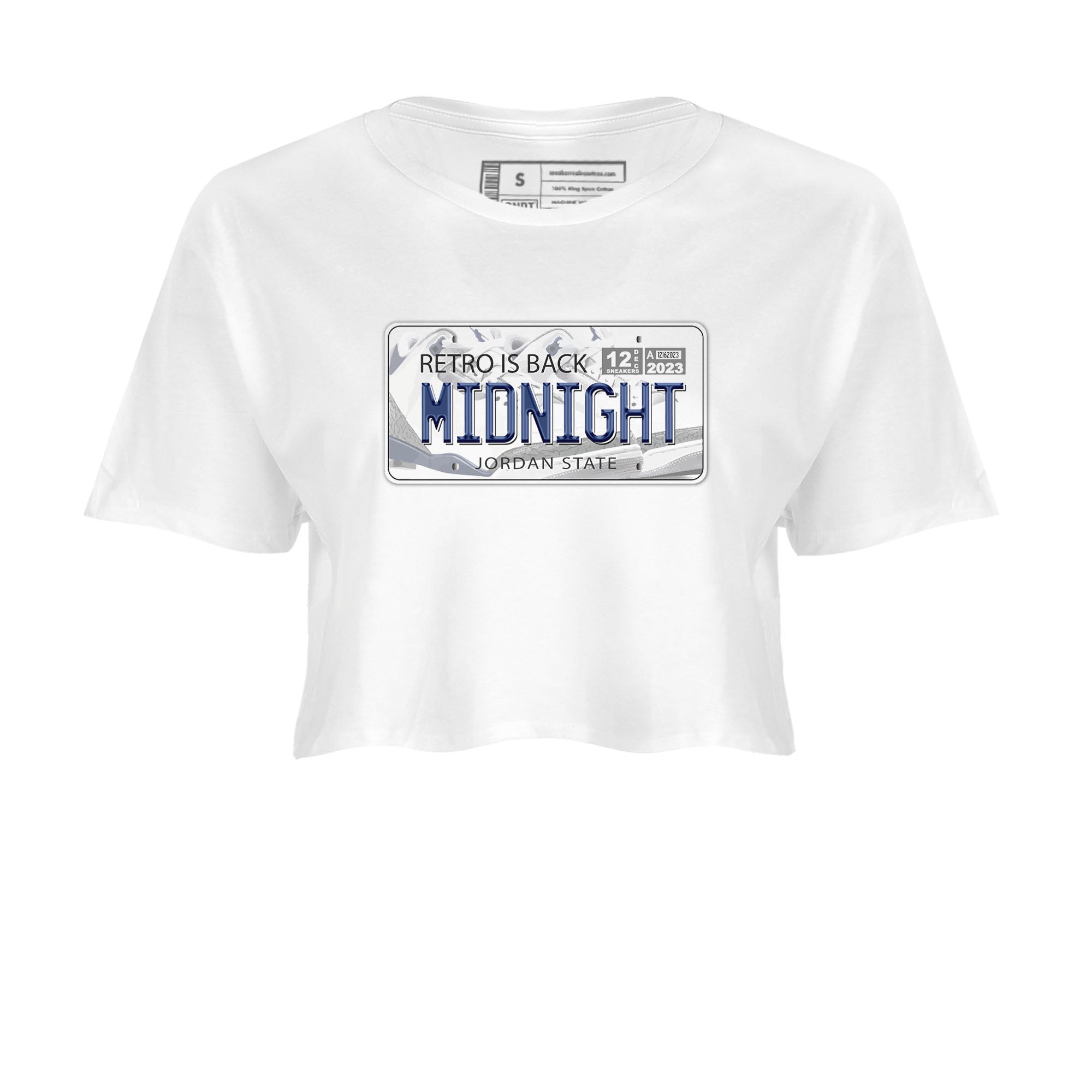 Air Jordan 3 Retro Midnight Navy shirt to match jordans Jordan Plate sneaker shirt 3s Midnight Navy Drip Gear Zone White 2 crop shirt