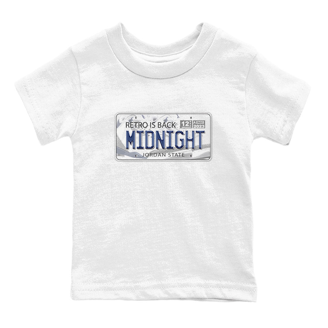 Air Jordan 3 Retro Midnight Navy shirt to match jordans Jordan Plate sneaker shirt 3s Midnight Navy Drip Gear Zone baby toddler White 2 cotton Shirt