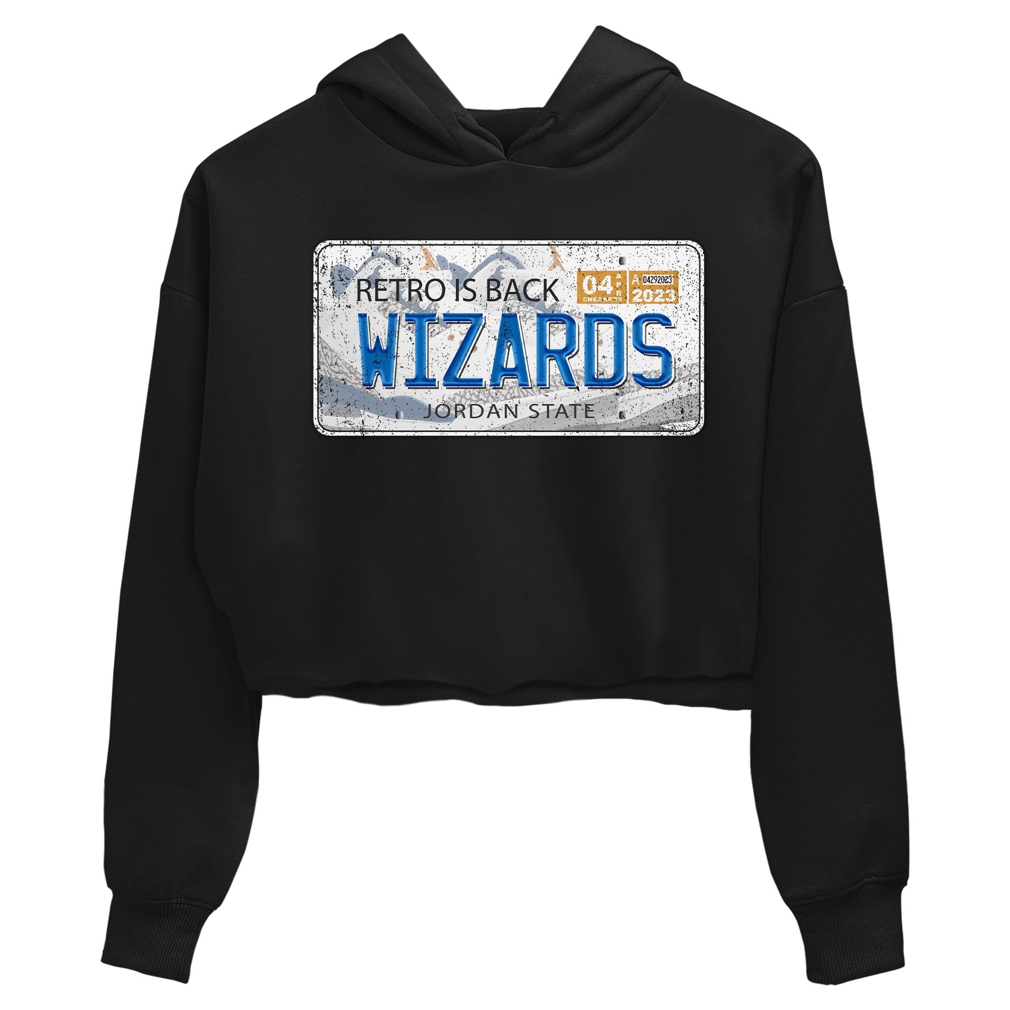 Air Jordan 3 Wizards Jordan Plate WMNS Cotton Sneaker Hoodie Air Jordan 3 Wizards Sneaker Crop Hoodie Washing and Care Tip