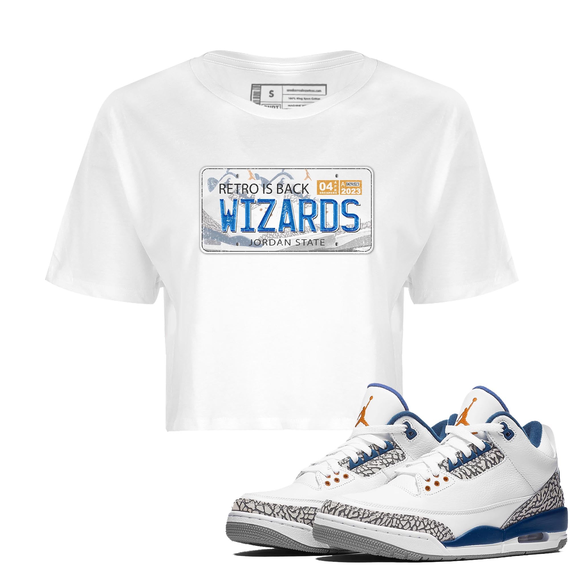 Air Jordan 3 Wizards Jordan Plate WMNS Cotton Sneaker Hoodie Air Jordan 3 Wizards Sneaker Crop Hoodie Size Chart