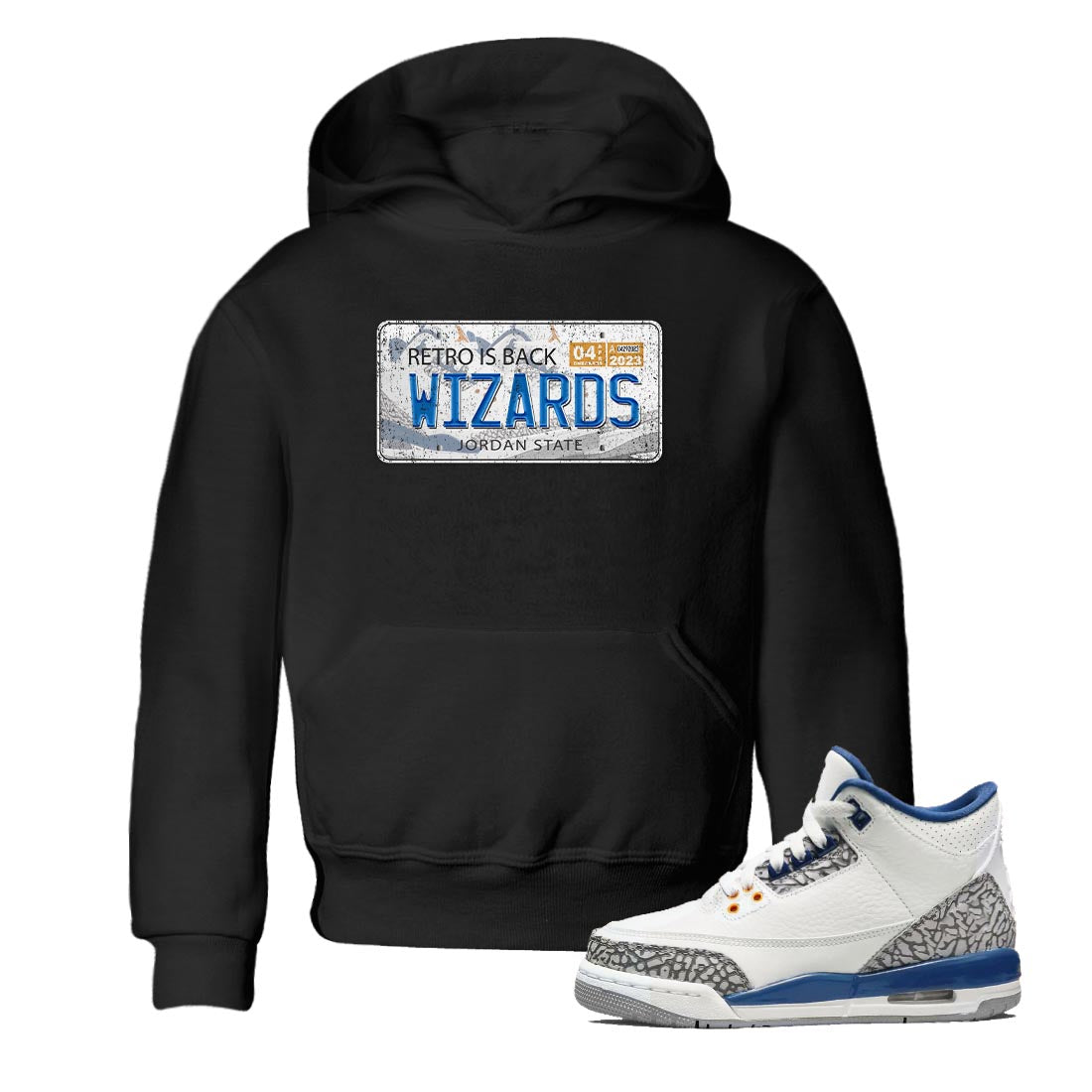 Air Jordan 3 Wizards Jordan Plate Baby and Kids Streetwear Sneaker Shirt Air Jordan 3 Wizards Kids Streetwear Sneaker Shirt Washing and Care Tip