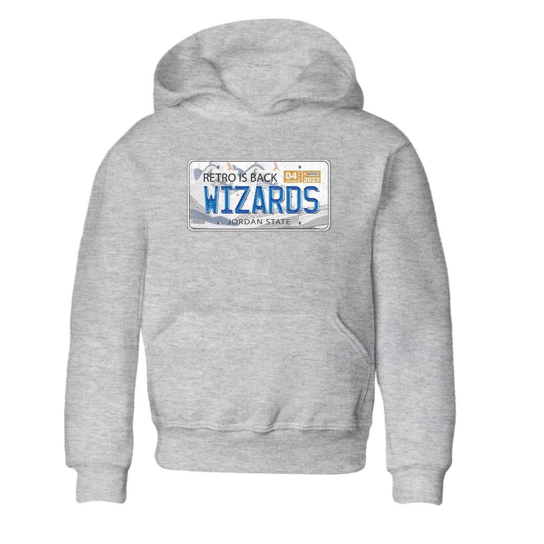 Air Jordan 3 Wizards Sneaker Match Tees Jordan Plate Streetwear Sneaker Shirt Air Jordan 3 Wizards Sneaker Release Tees Kids Shirts Heather Grey 2