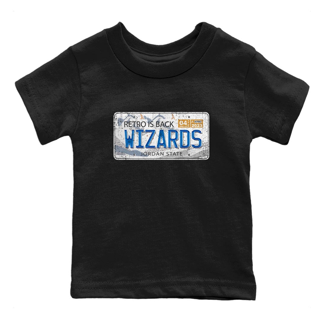 Air Jordan 3 Wizards Sneaker Match Tees Jordan Plate Streetwear Sneaker Shirt Air Jordan 3 Wizards Sneaker Release Tees Kids Shirts Black 2