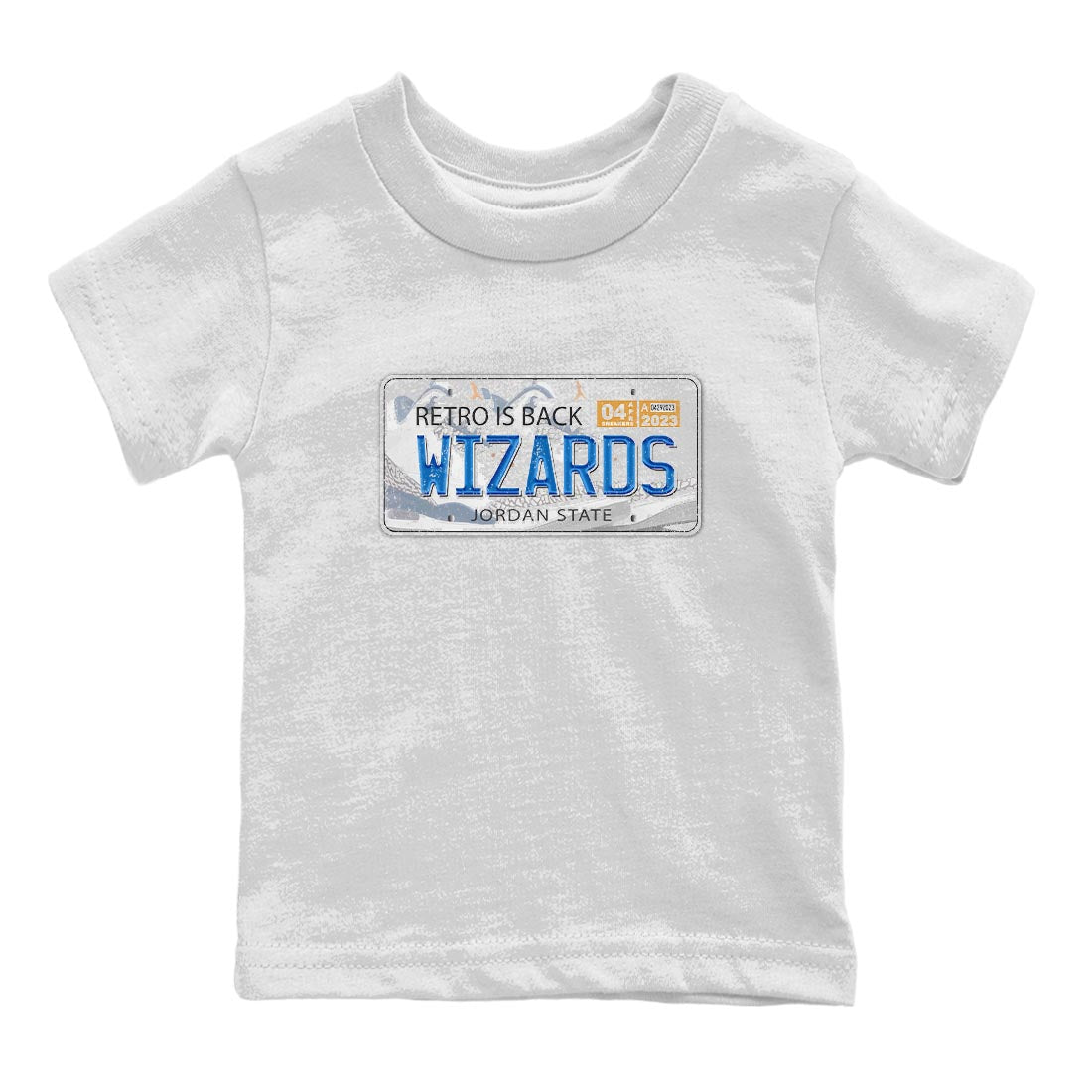 Air Jordan 3 Wizards Sneaker Match Tees Jordan Plate Streetwear Sneaker Shirt Air Jordan 3 Wizards Sneaker Release Tees Kids Shirts White 2